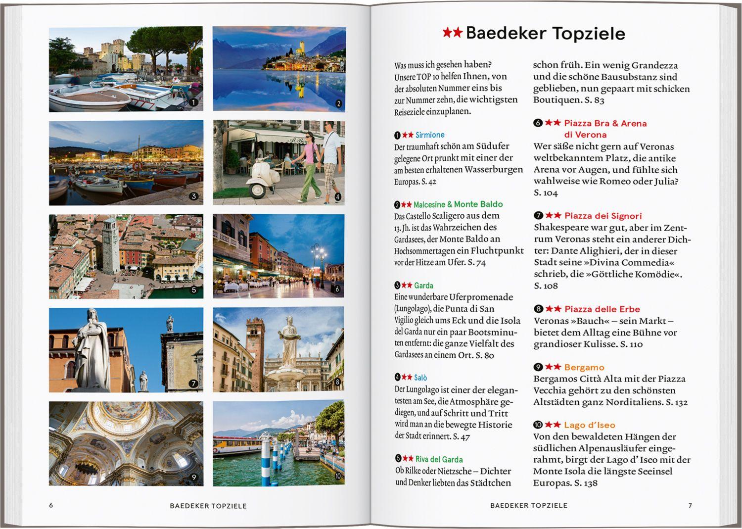 Beispielinhalt (Bild) Baedeker SMART Reiseführer Gardasee