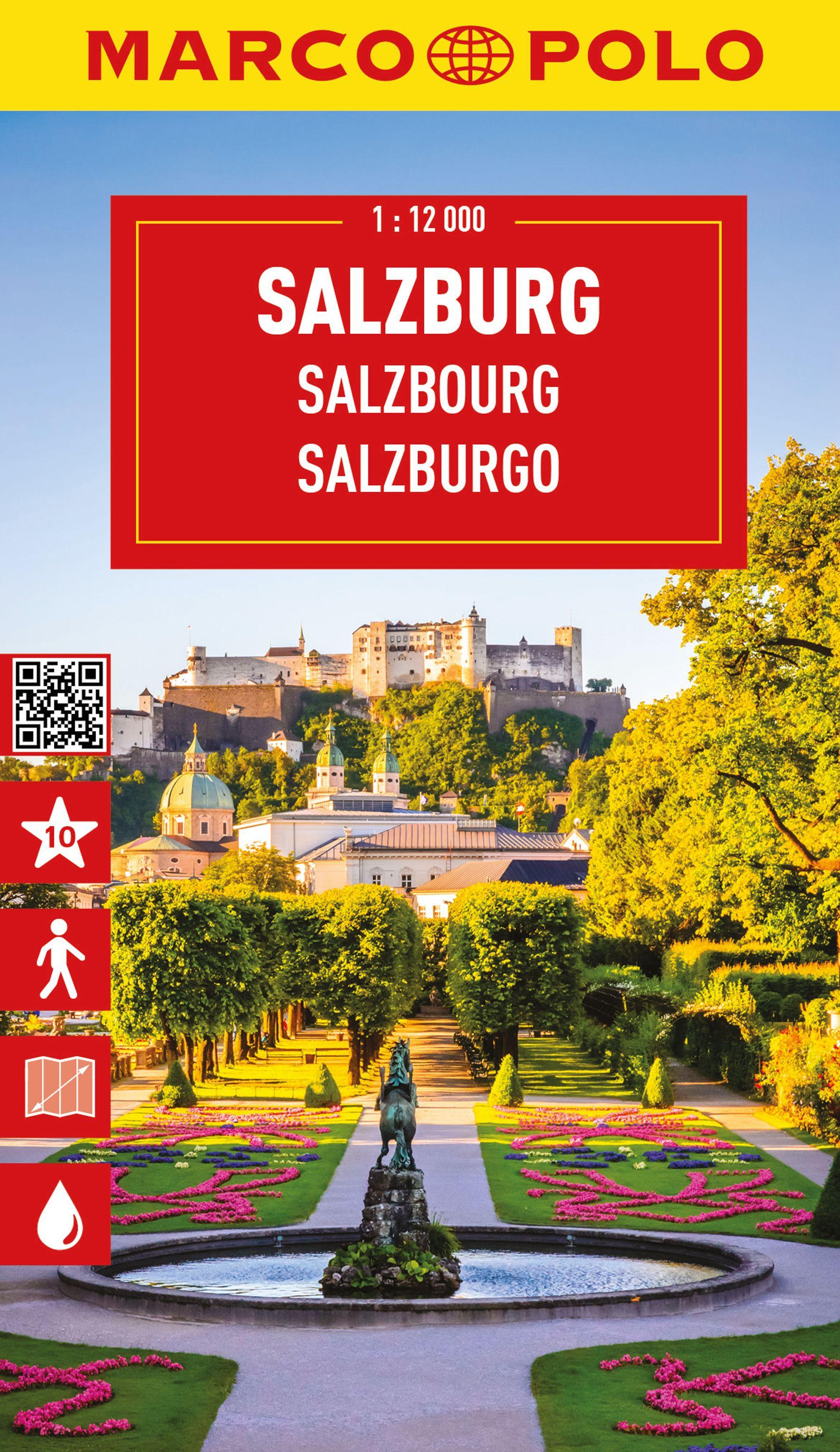 Vorderes Coverbild MARCO POLO Cityplan Salzburg 1:12.000