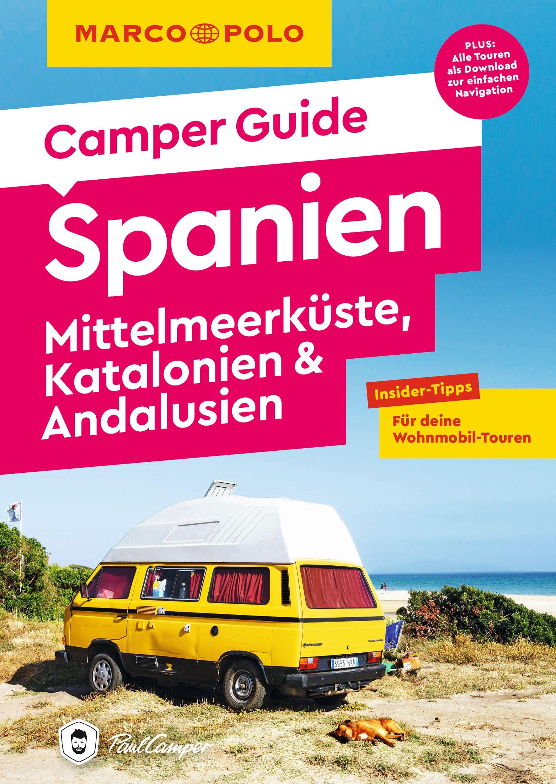 Vorderes Coverbild MARCO POLO Camper Guide Spanien: Mittelmeerküste, Katalonien & Andalusien