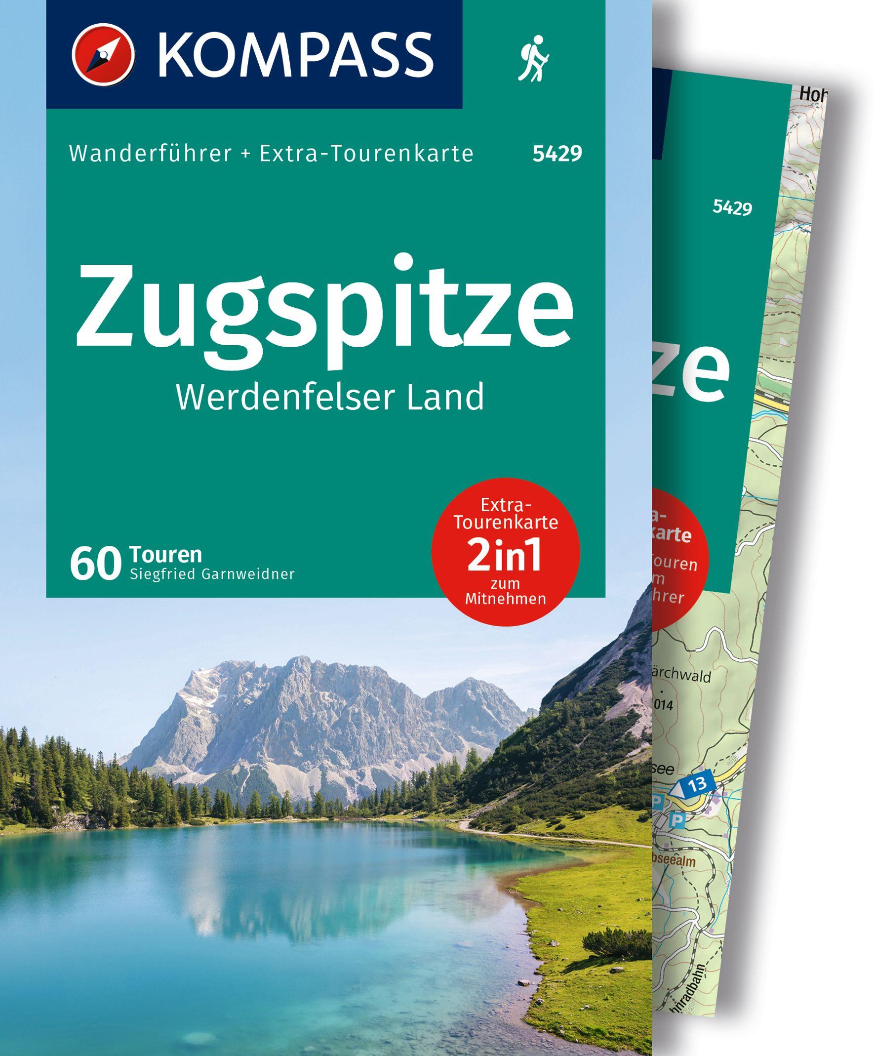 Vorderes Coverbild KOMPASS Wanderführer Zugspitze, Werdenfelser Land, 60 Touren mit Extra-Tourenkarte