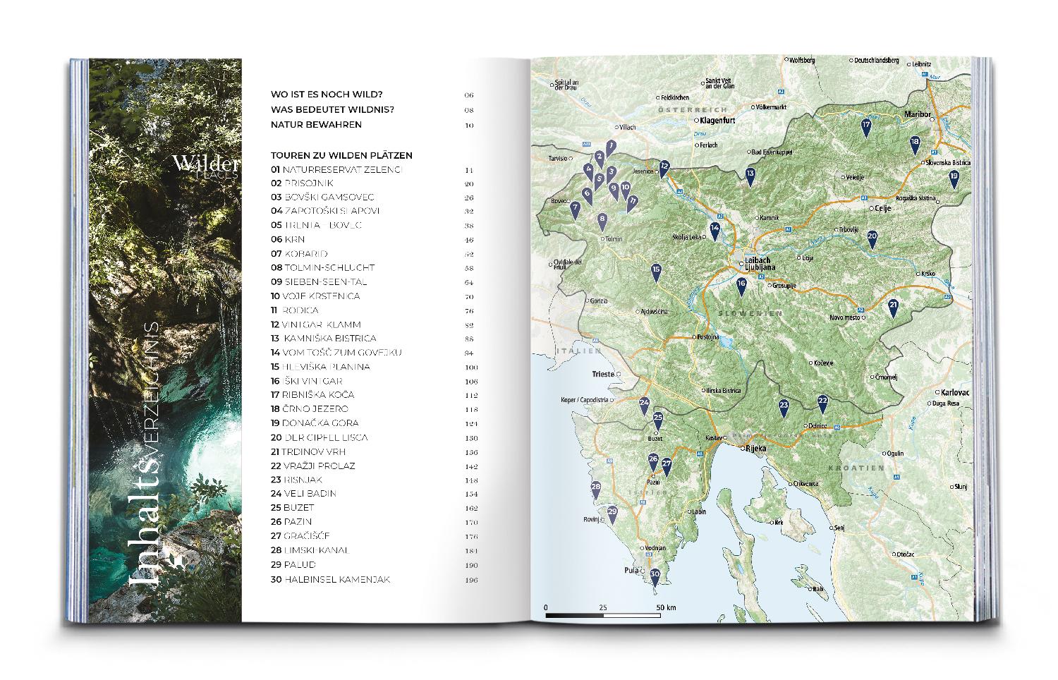 Beispielinhalt (Bild) Wilder Places - 30 Streifzüge durch ein wildes Slowenien & Istrien