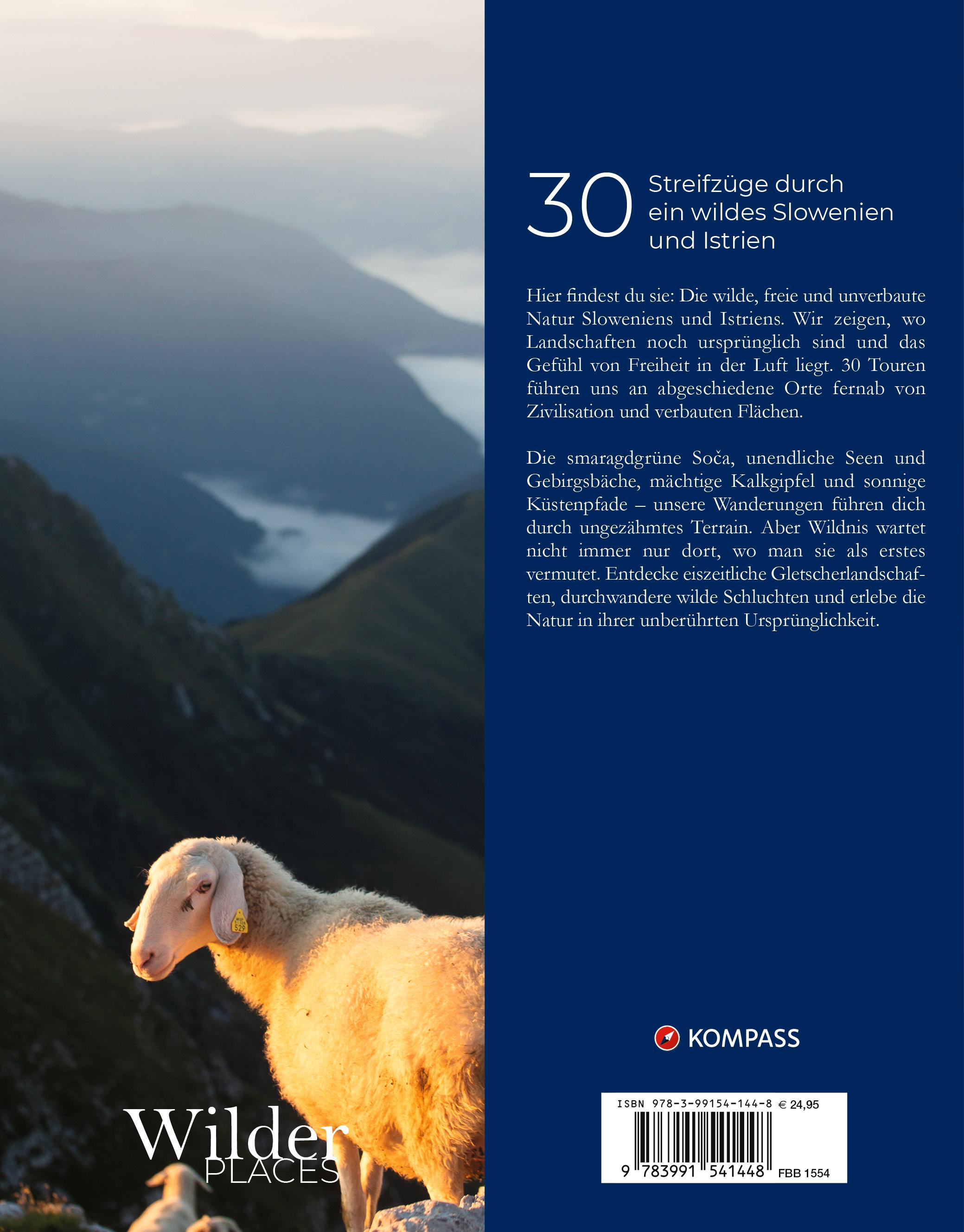 Rückseitencover Wilder Places - 30 Streifzüge durch ein wildes Slowenien & Istrien