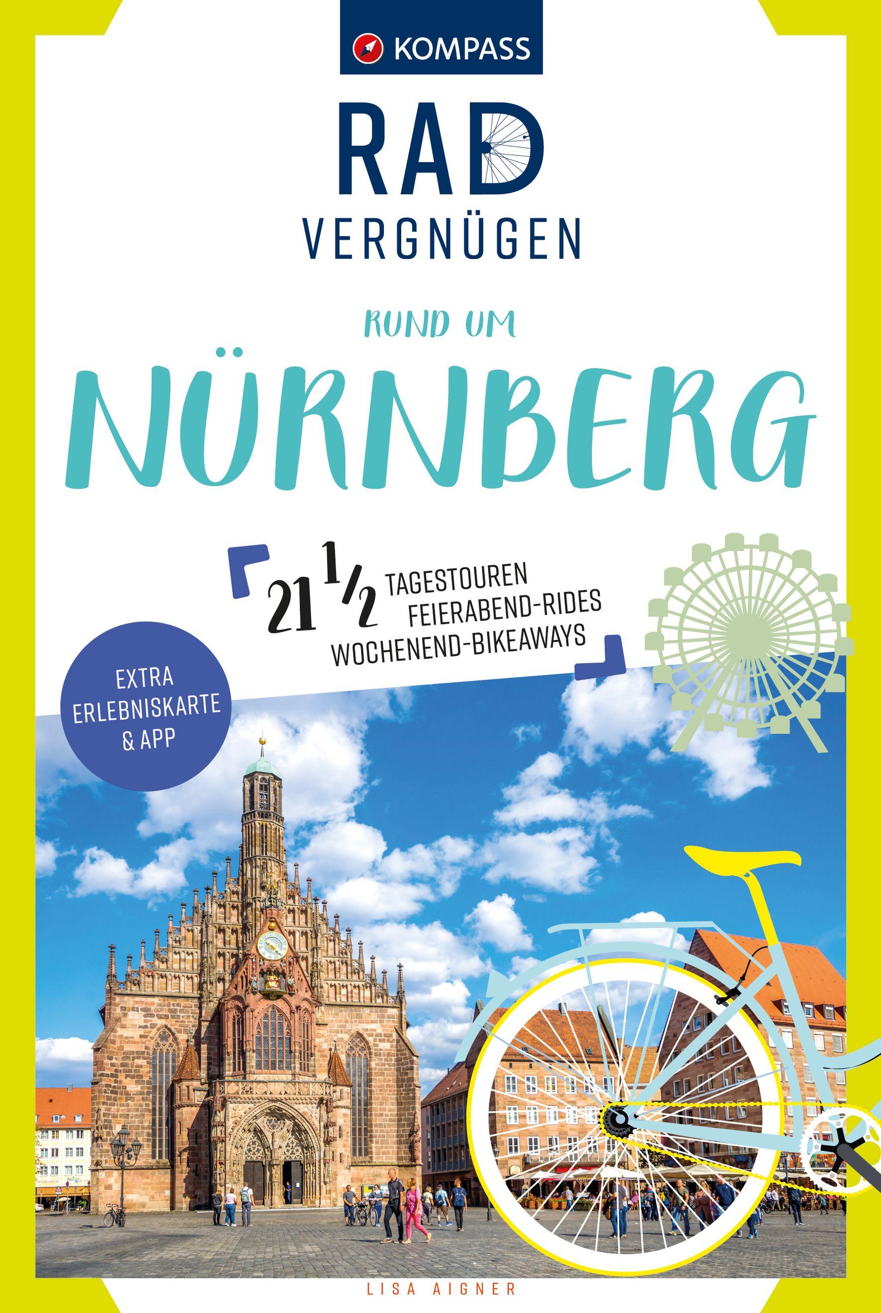 Vorderes Coverbild KOMPASS Radvergnügen rund um Nürnberg