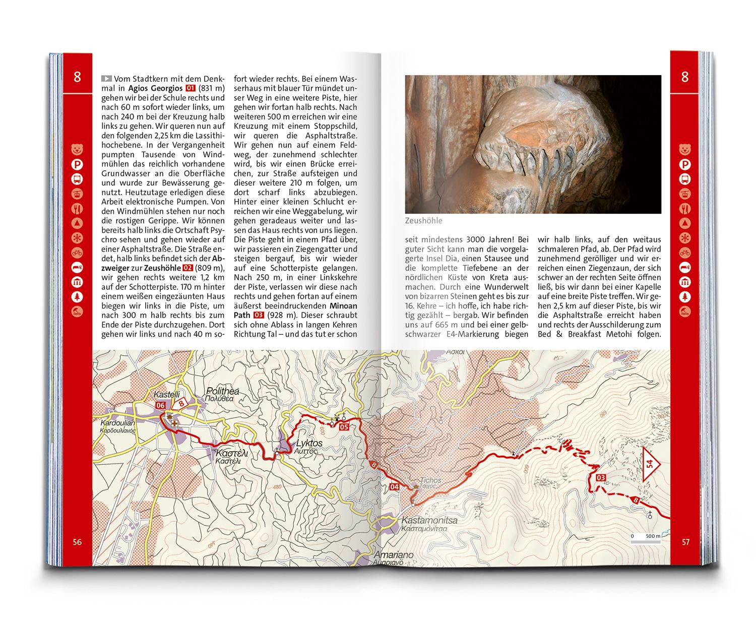 Beispielinhalt (Bild) KOMPASS Wanderführer Kreta mit Weitwanderweg E4, 75 Touren mit Extra-Tourenkarte