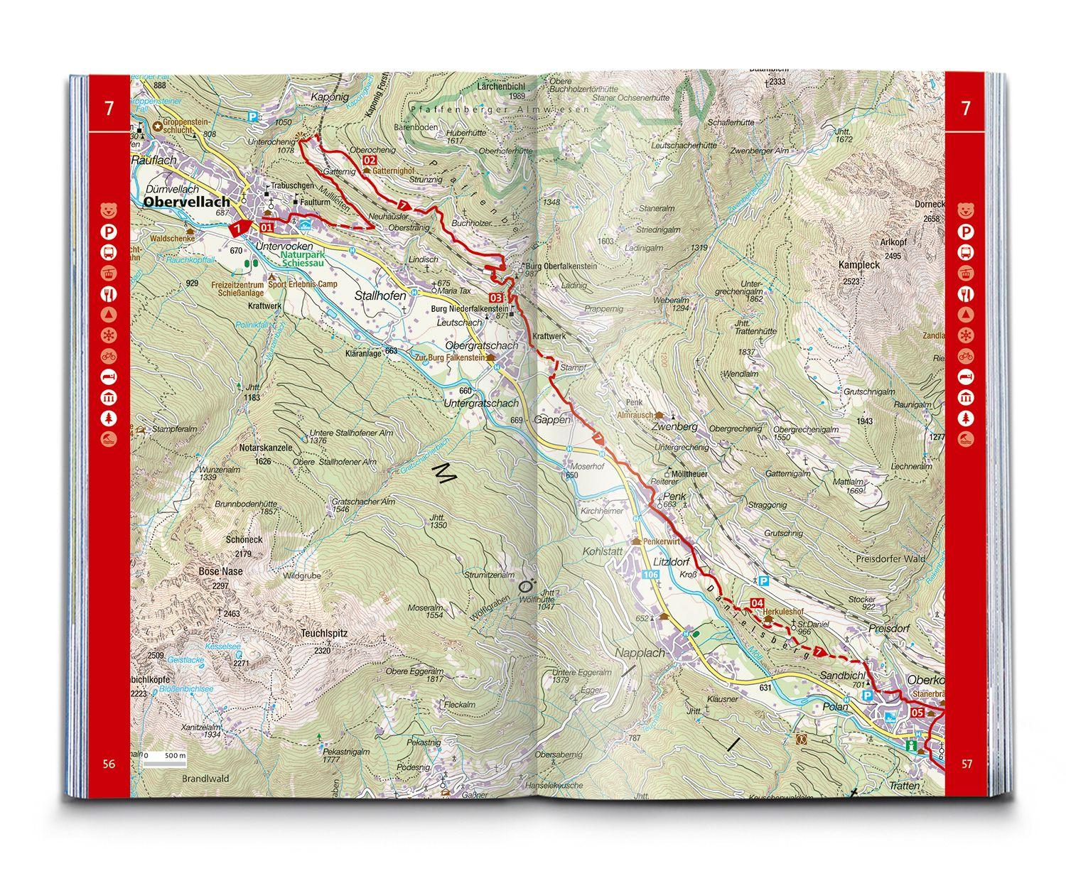 Beispielinhalt (Bild) KOMPASS Wanderführer AlpeAdriaTrail, Vom Großglockner nach Triest, 33 Etappen mit Extra-Tourenkarte