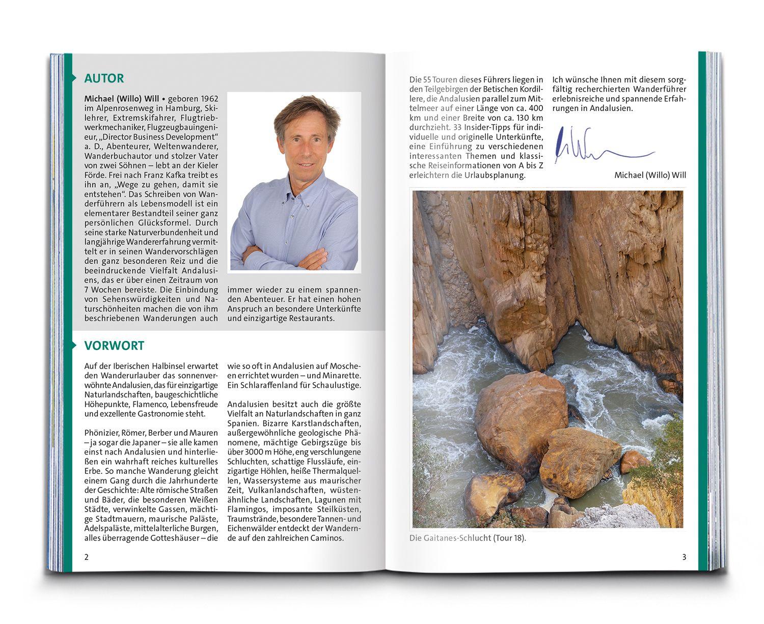 Beispielinhalt (Bild) KOMPASS Wanderführer Südliches Andalusien, Costa de la Luz, Costa del Sol, Costa Tropical und Costa Almeria, 55 Touren mit Extra-Tourenkarte