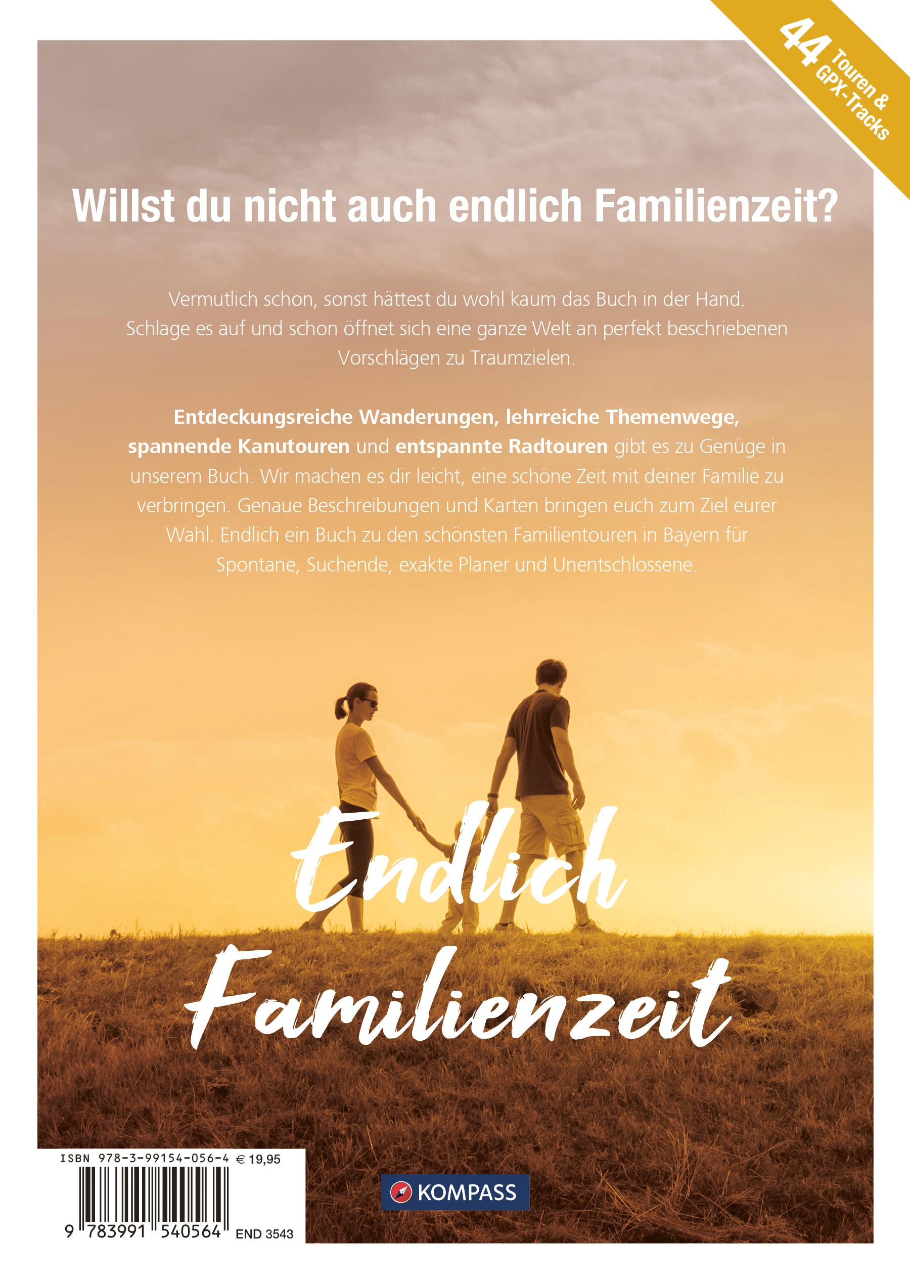 Rückseitencover KOMPASS Endlich Familienzeit - Bayern
