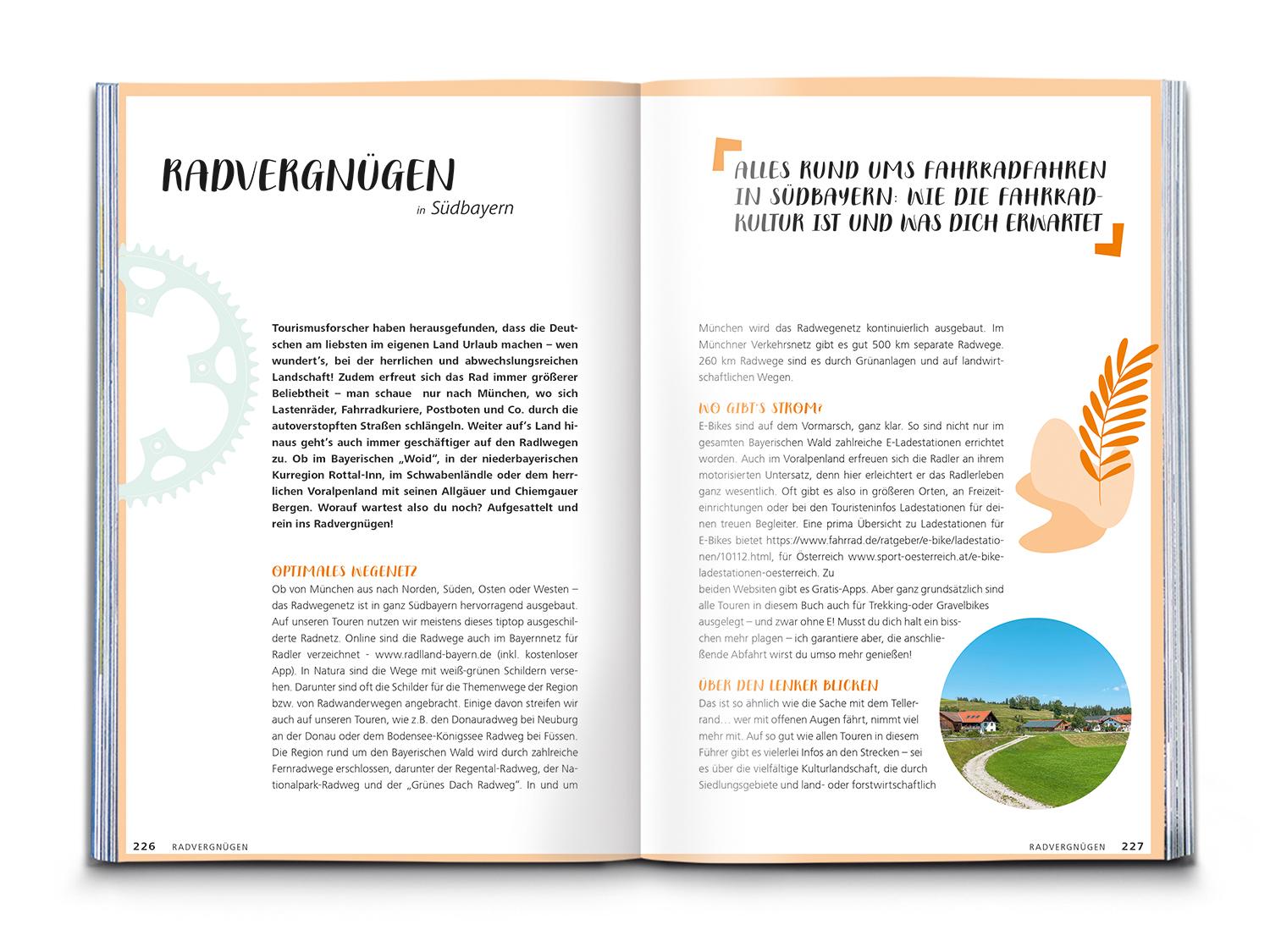 Beispielinhalt (Bild) KOMPASS Radvergnügen Südbayern