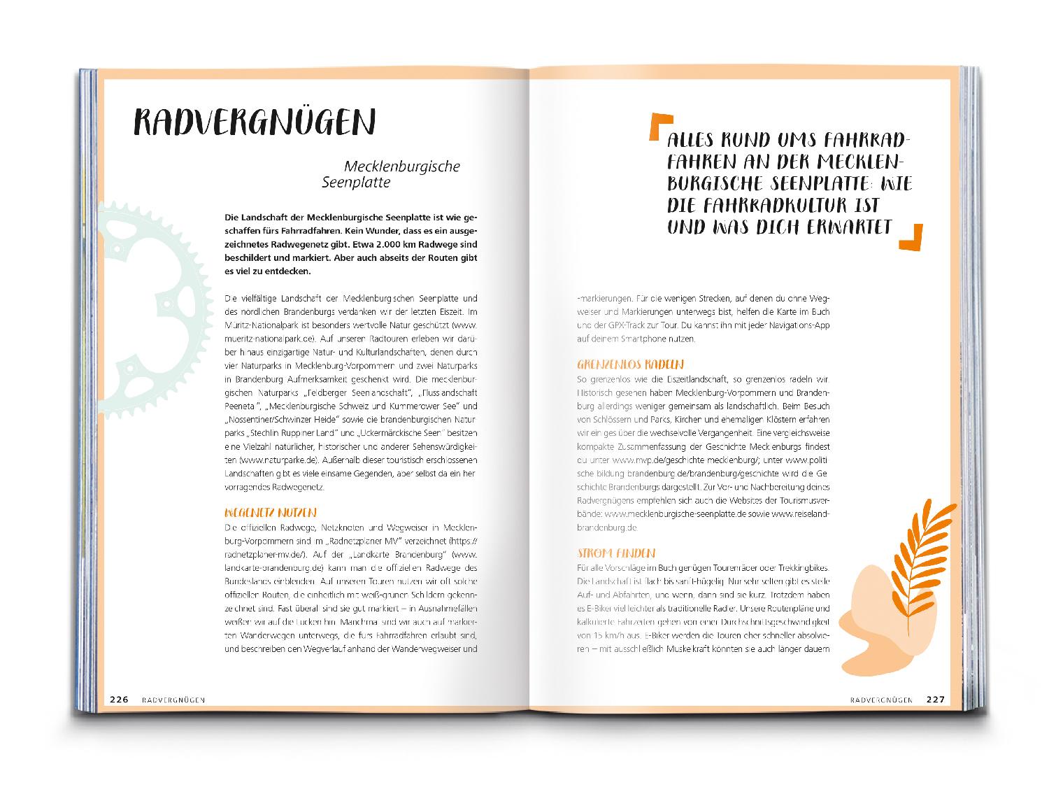 Beispielinhalt (Bild) KOMPASS Radvergnügen Mecklenburgische Seenplatte
