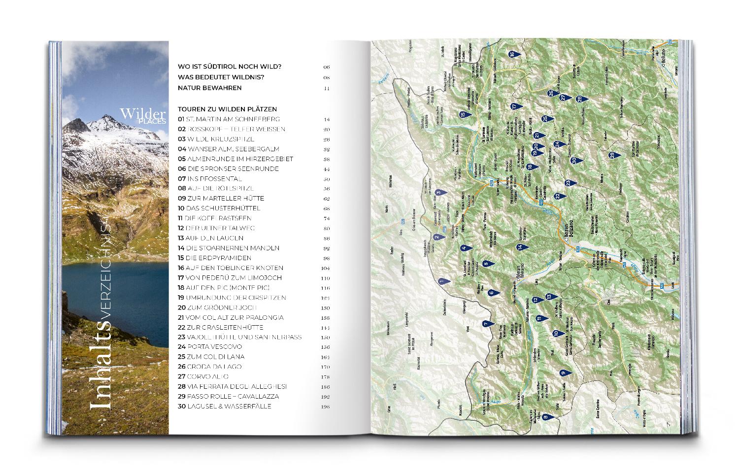 Beispielinhalt (Bild) Wilder Places - 30 Streifzüge durch ein wildes Südtirol & Dolomiten