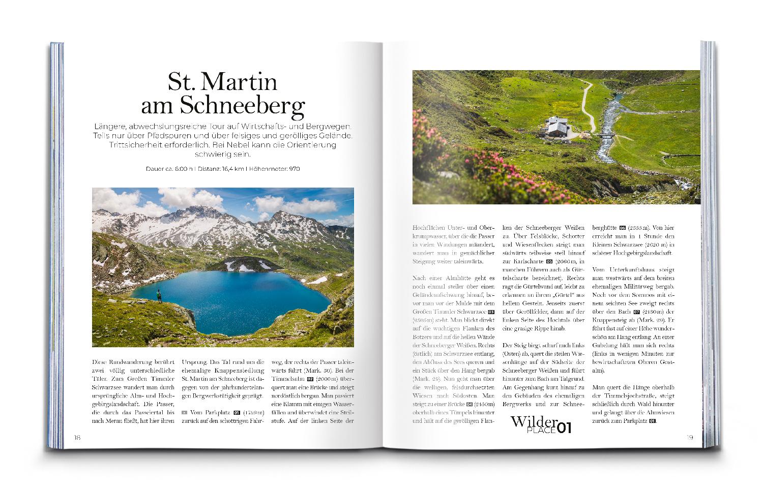 Beispielinhalt (Bild) Wilder Places - 30 Streifzüge durch ein wildes Südtirol & Dolomiten