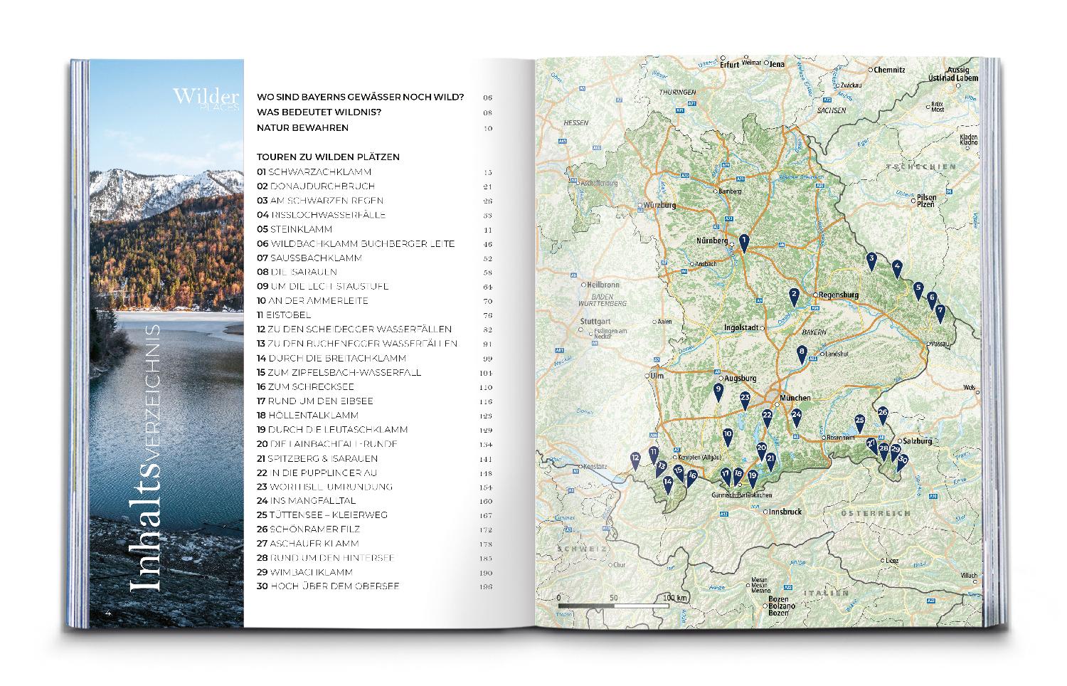 Beispielinhalt (Bild) Wilder Places - 30 Streifzüge & Wandertouren - Bayerns wilde Gewässer
