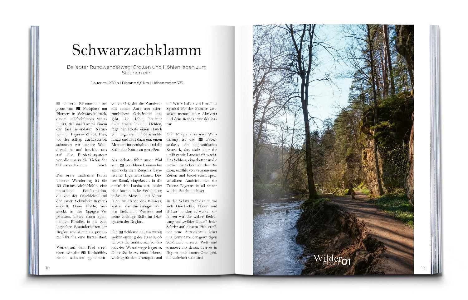 Beispielinhalt (Bild) Wilder Places - 30 Streifzüge & Wandertouren - Bayerns wilde Gewässer