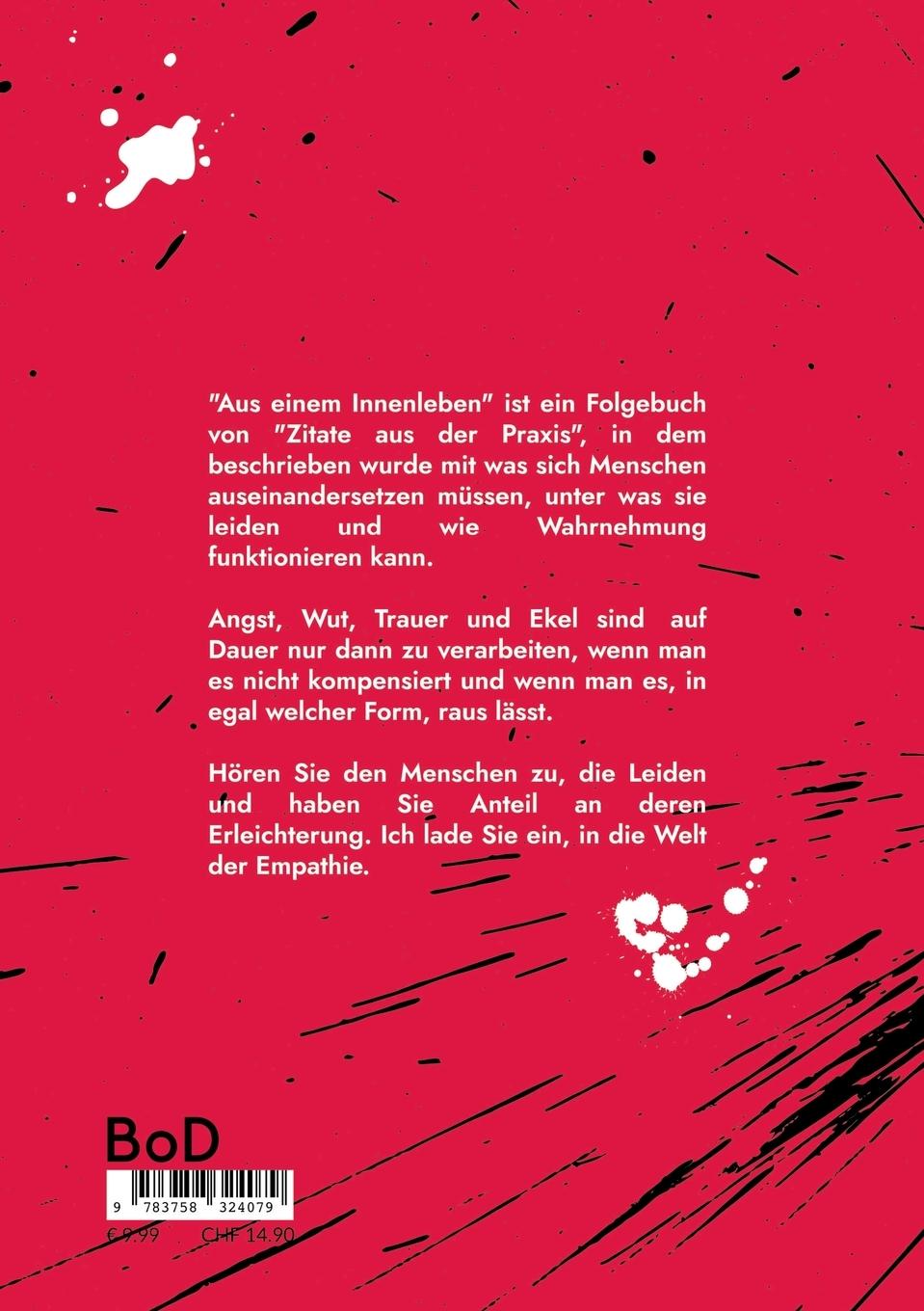 Rückseitencover Aus einem Innenleben
