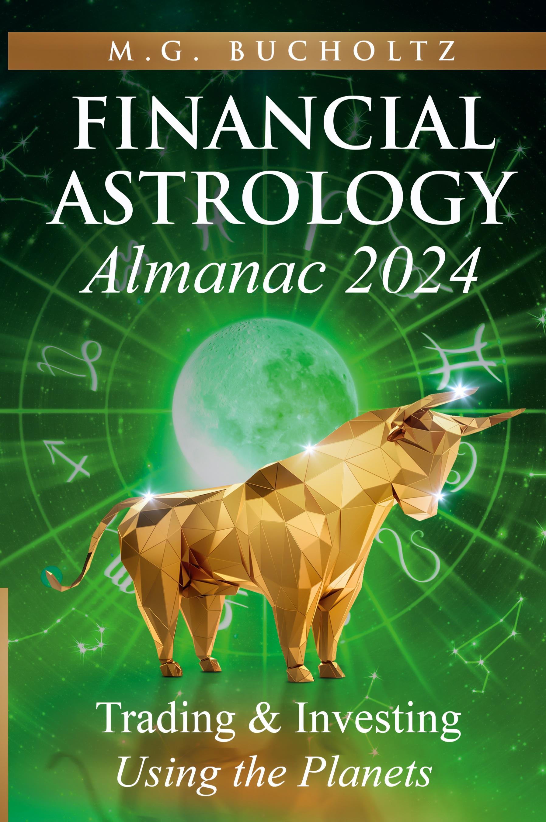Vorderes Coverbild Financial Astrology Almanac 2024