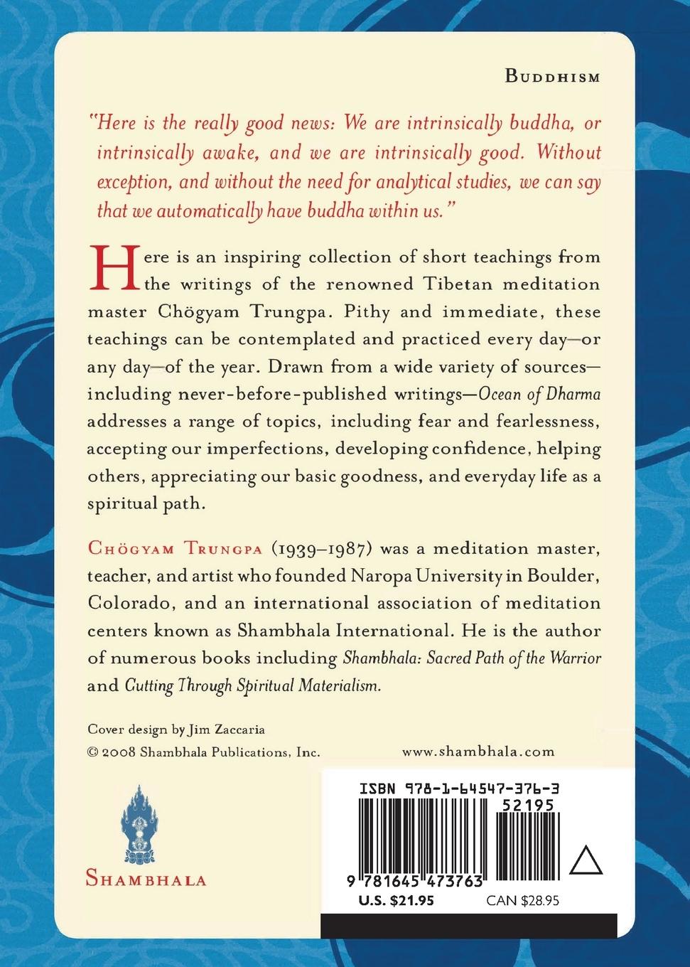 Rückseitencover Ocean of Dharma