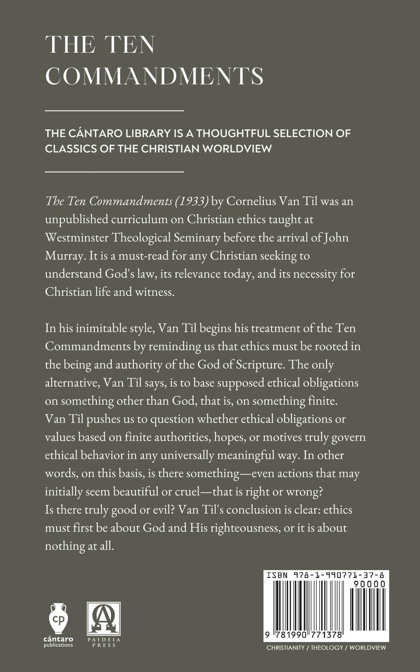 Rückseitencover The Ten Commandments