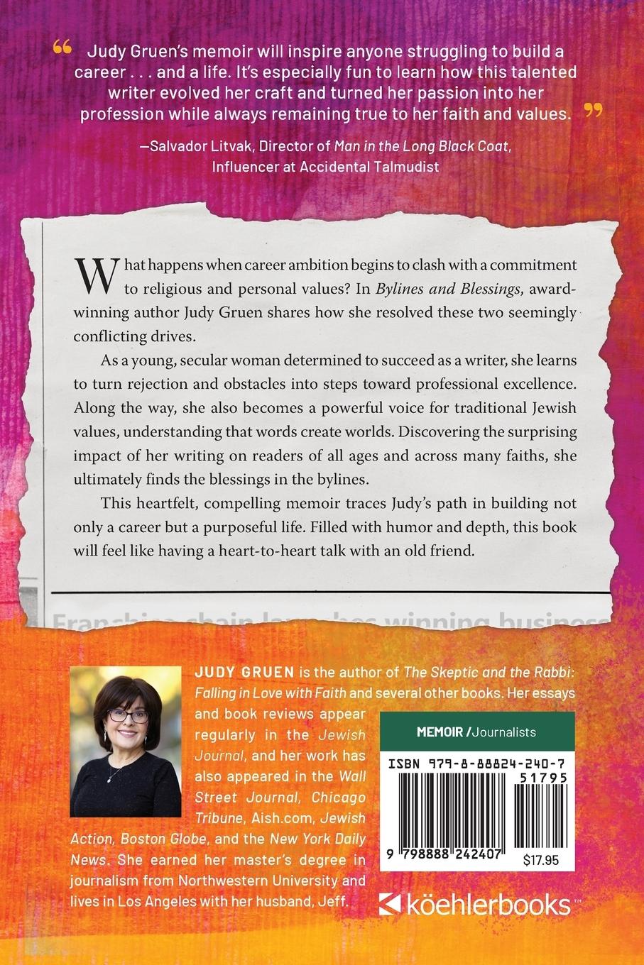 Rückseitencover Bylines and Blessings