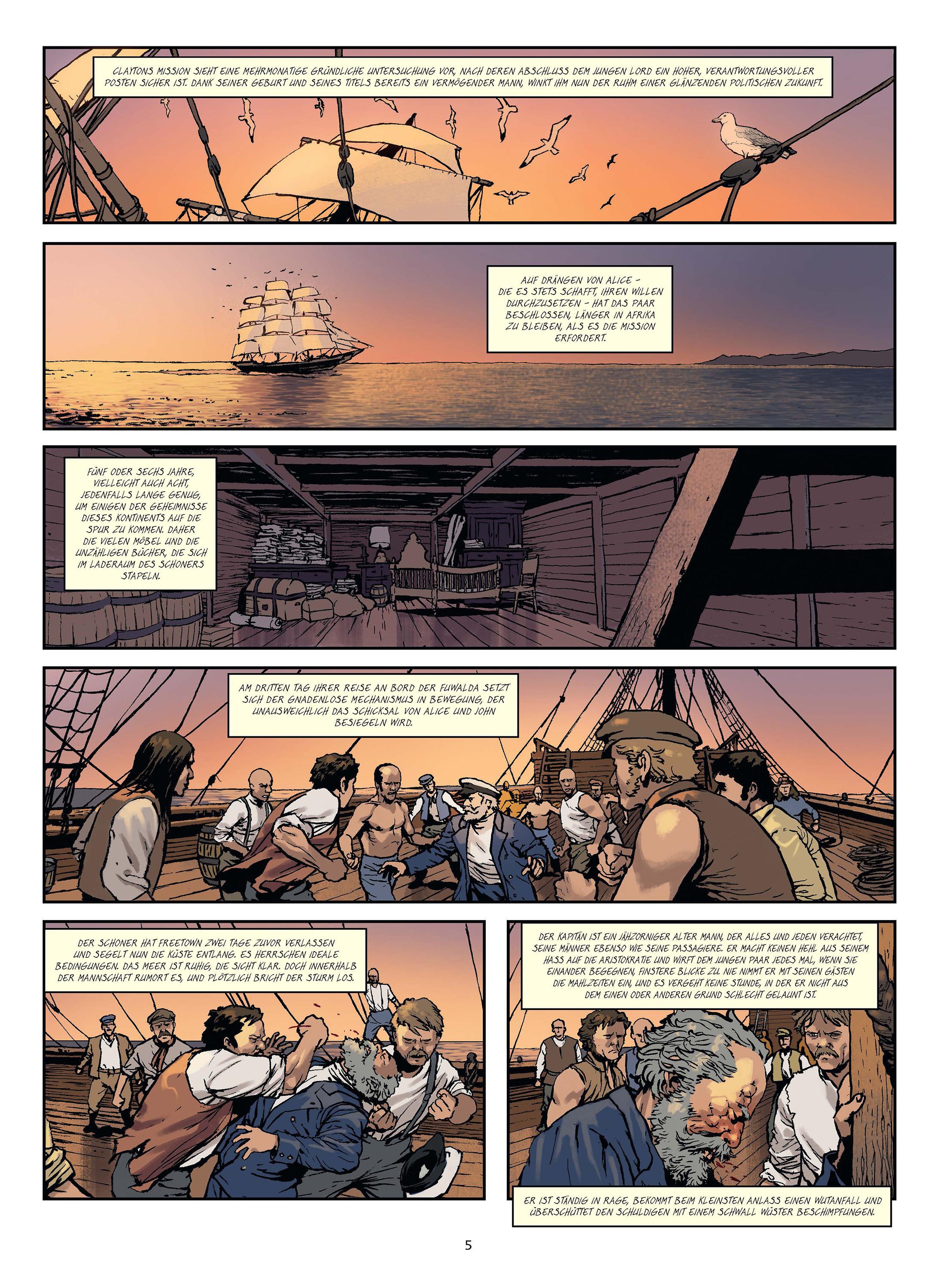 Beispielinhalt (Bild) Tarzan bei den Affen (Graphic Novel)