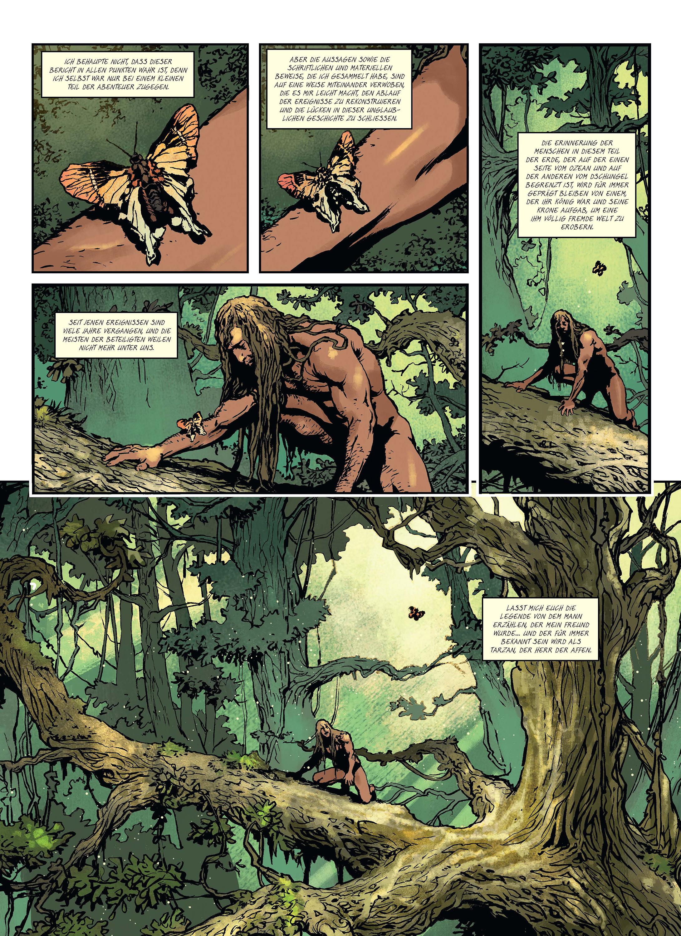 Beispielinhalt (Bild) Tarzan bei den Affen (Graphic Novel)