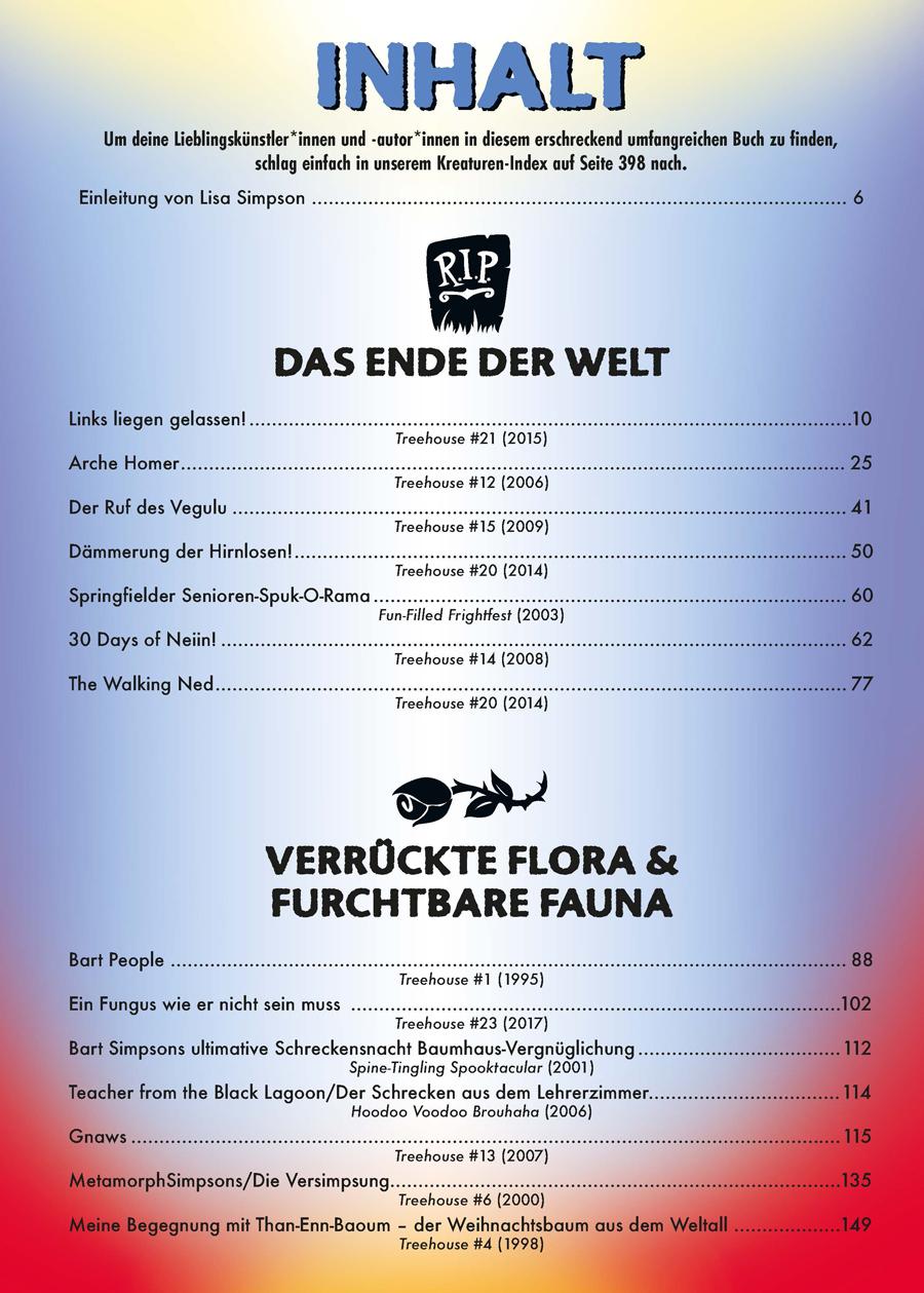 Beispielinhalt (Bild) The Simpsons: Treehouse of Horror Necronomnibus. Band 2