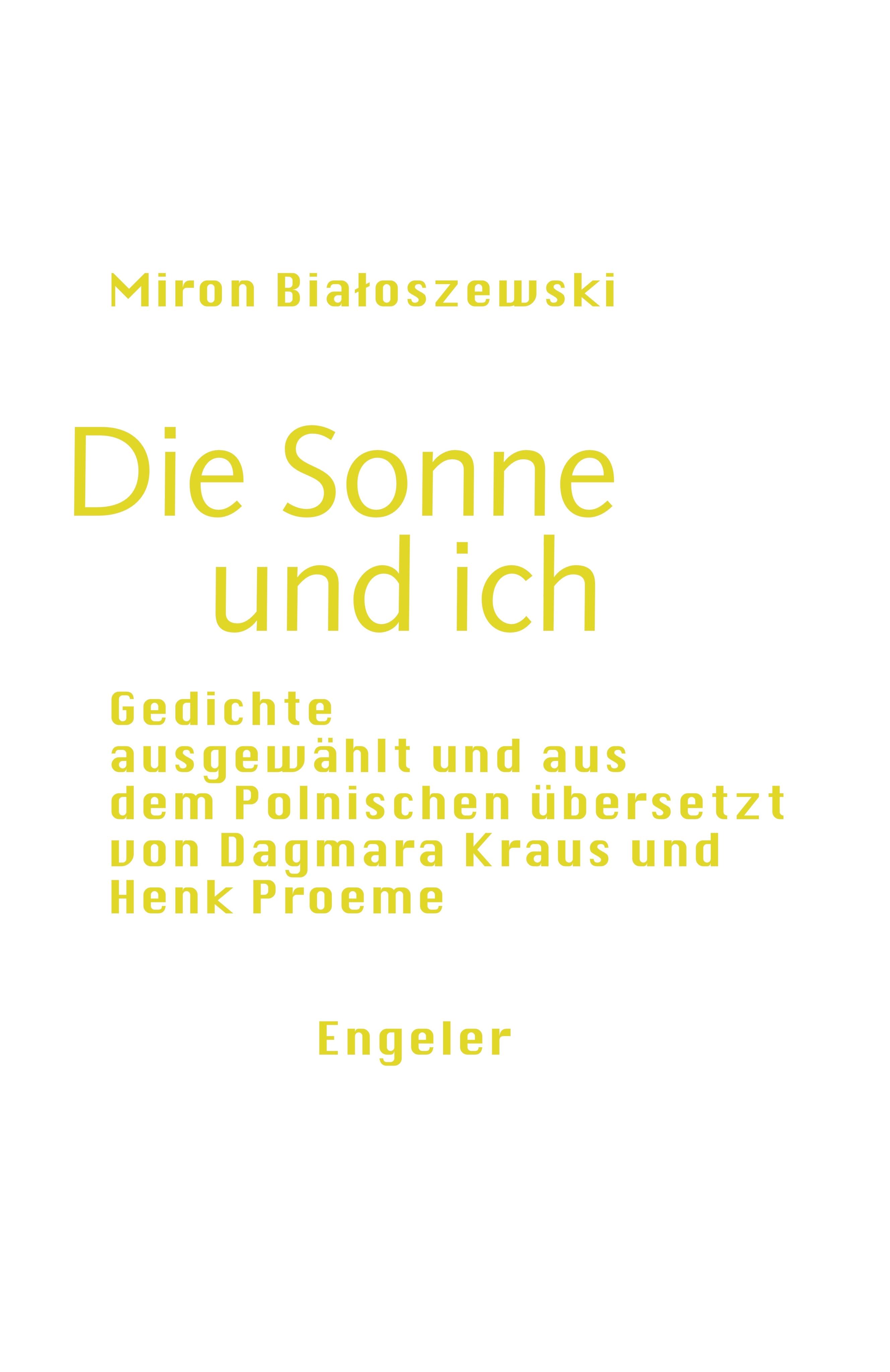 Vorderes Coverbild Die Sonne und ich