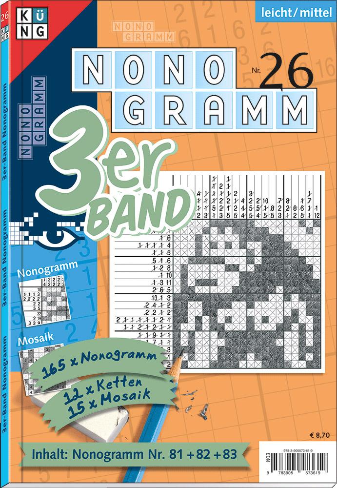 Vorderes Coverbild Nonogramm 3er-Band Nr. 26