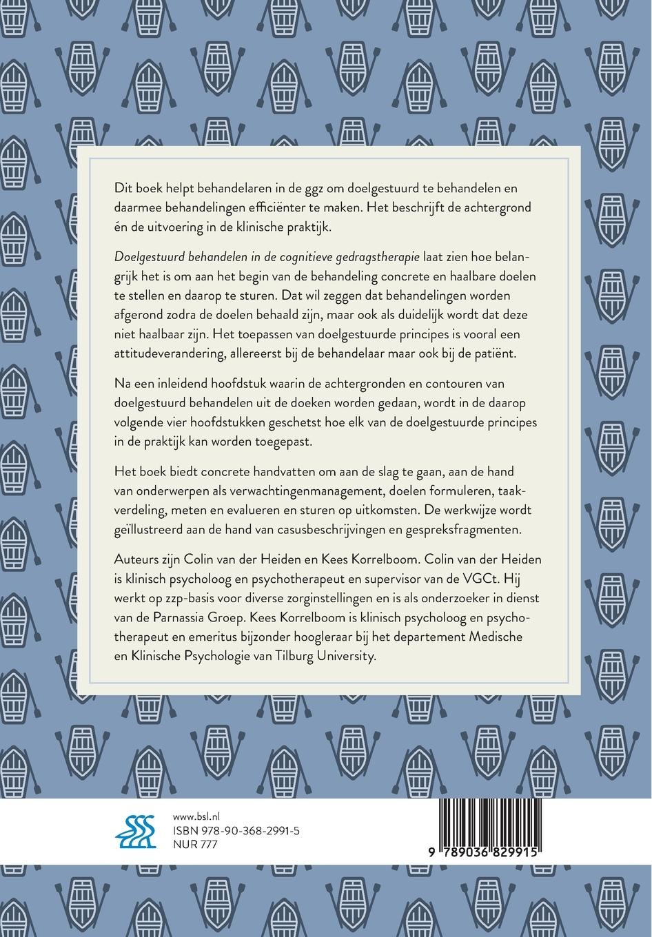 Rückseitencover Doelgestuurd behandelen in de cognitieve gedragstherapie
