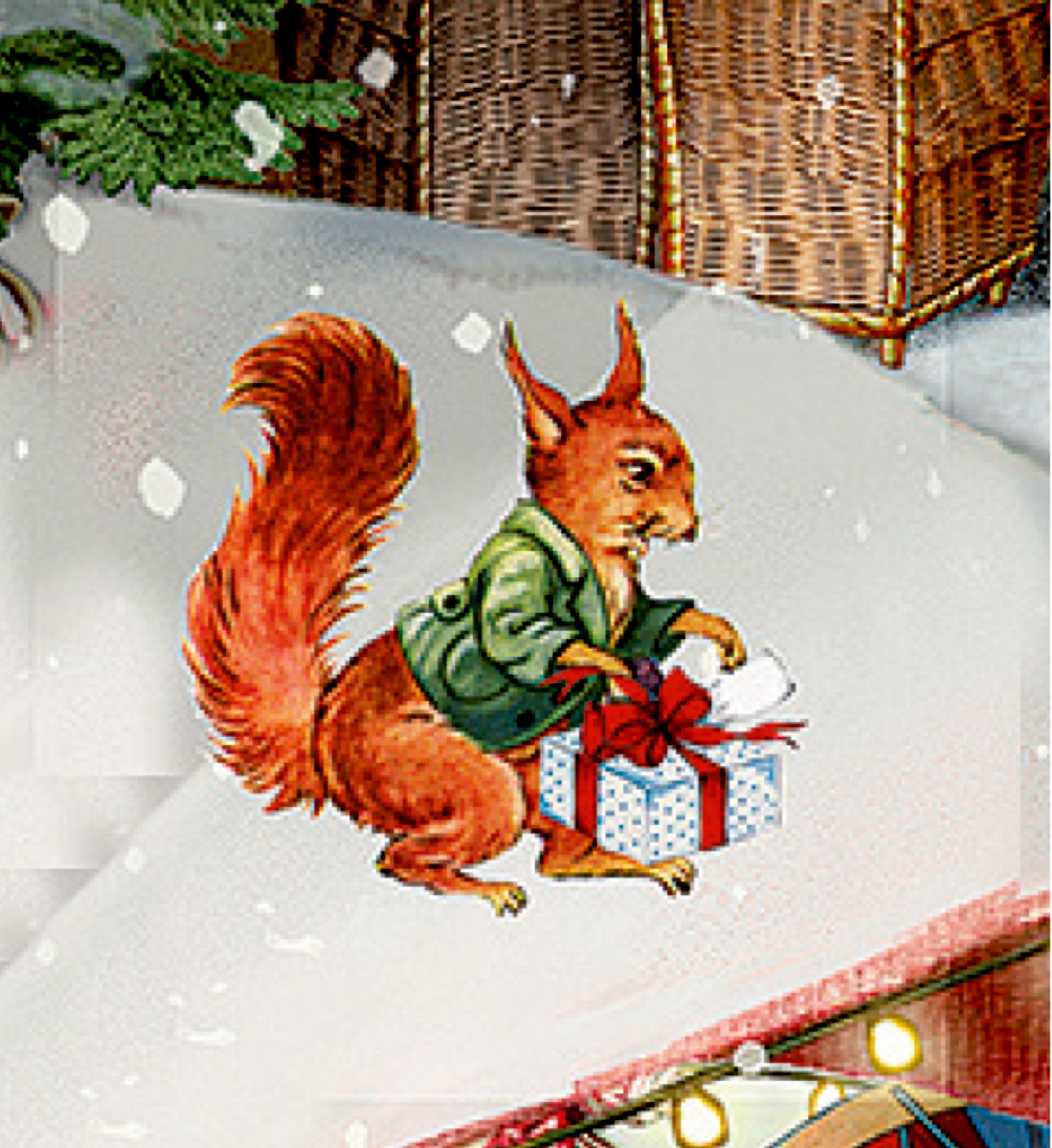 Beispielinhalt (Bild) Wand-Adventskalender - Nostalgischer Weihnachtsmarkt