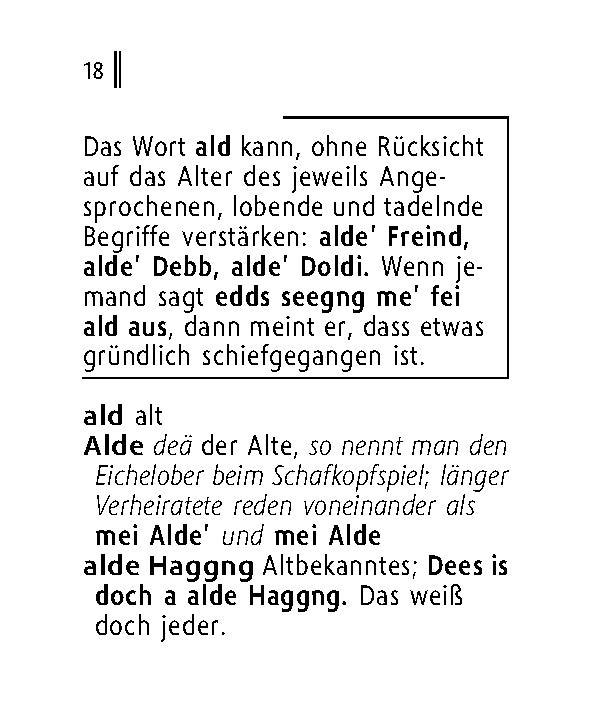 Beispielinhalt (Bild) Langenscheidt Lilliput Fränkisch