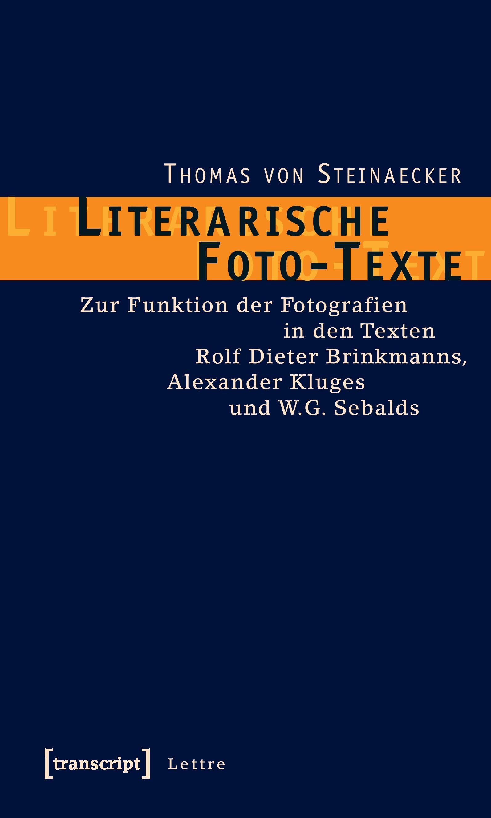 Vorderes Coverbild Literarische Foto-Texte