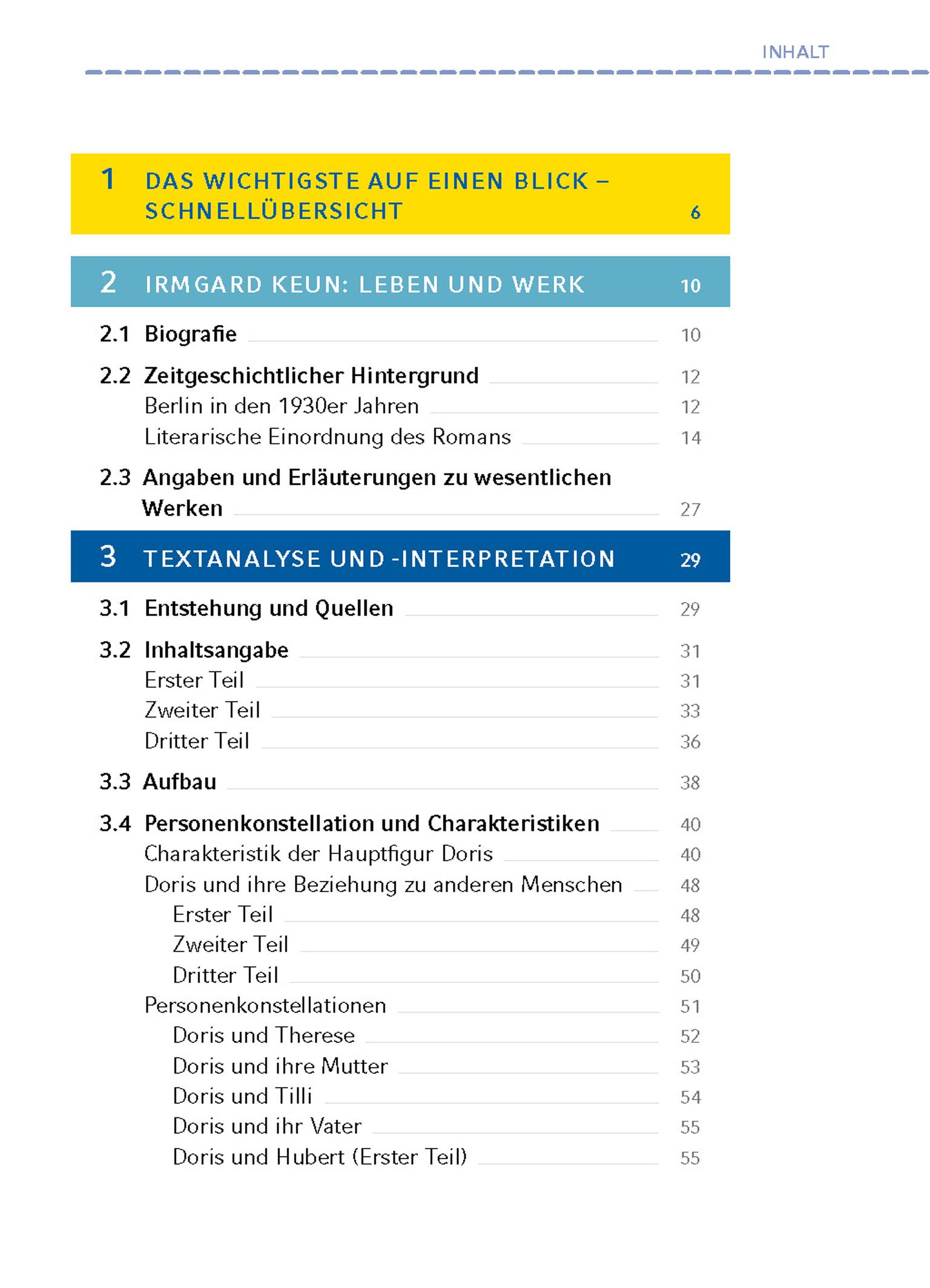 Beispielinhalt (Bild) Das kunstseidene Mädchen von Irmgard Keun - Textanalyse und Interpretation