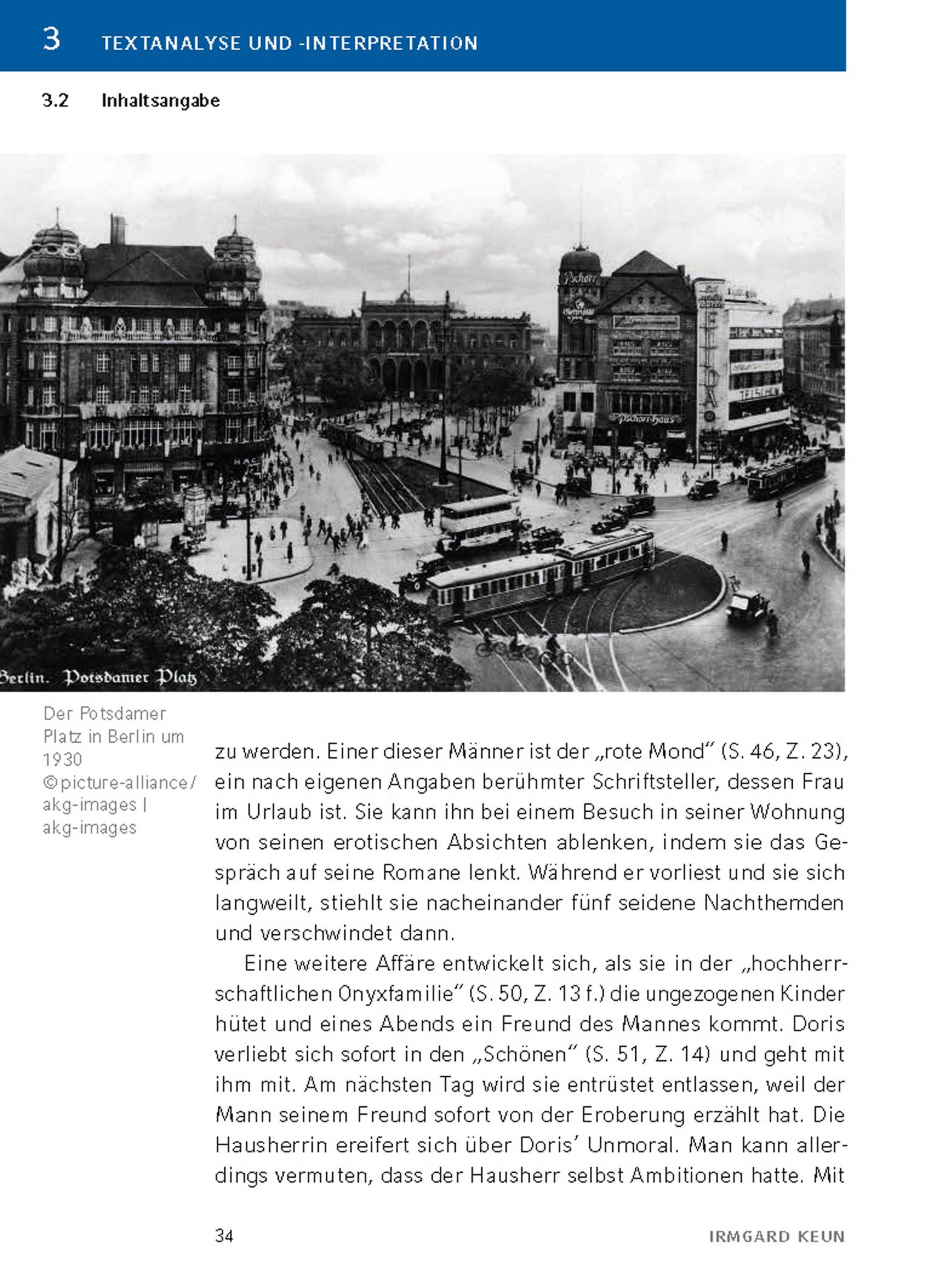 Beispielinhalt (Bild) Das kunstseidene Mädchen von Irmgard Keun - Textanalyse und Interpretation