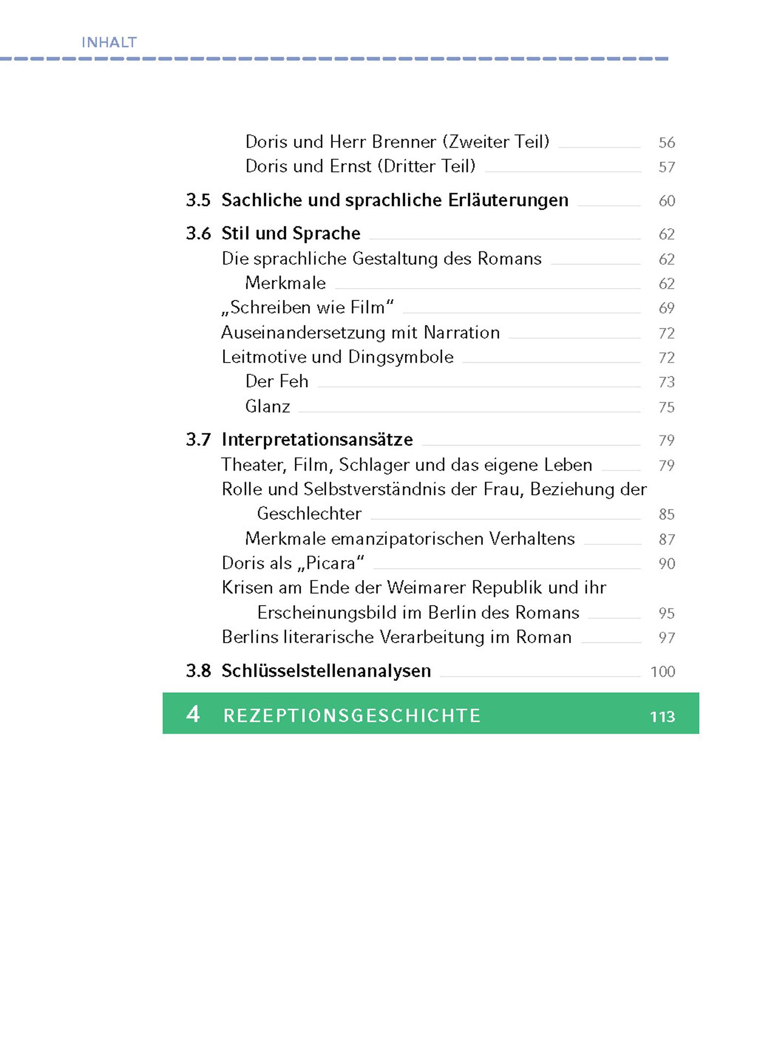 Beispielinhalt (Bild) Das kunstseidene Mädchen von Irmgard Keun - Textanalyse und Interpretation