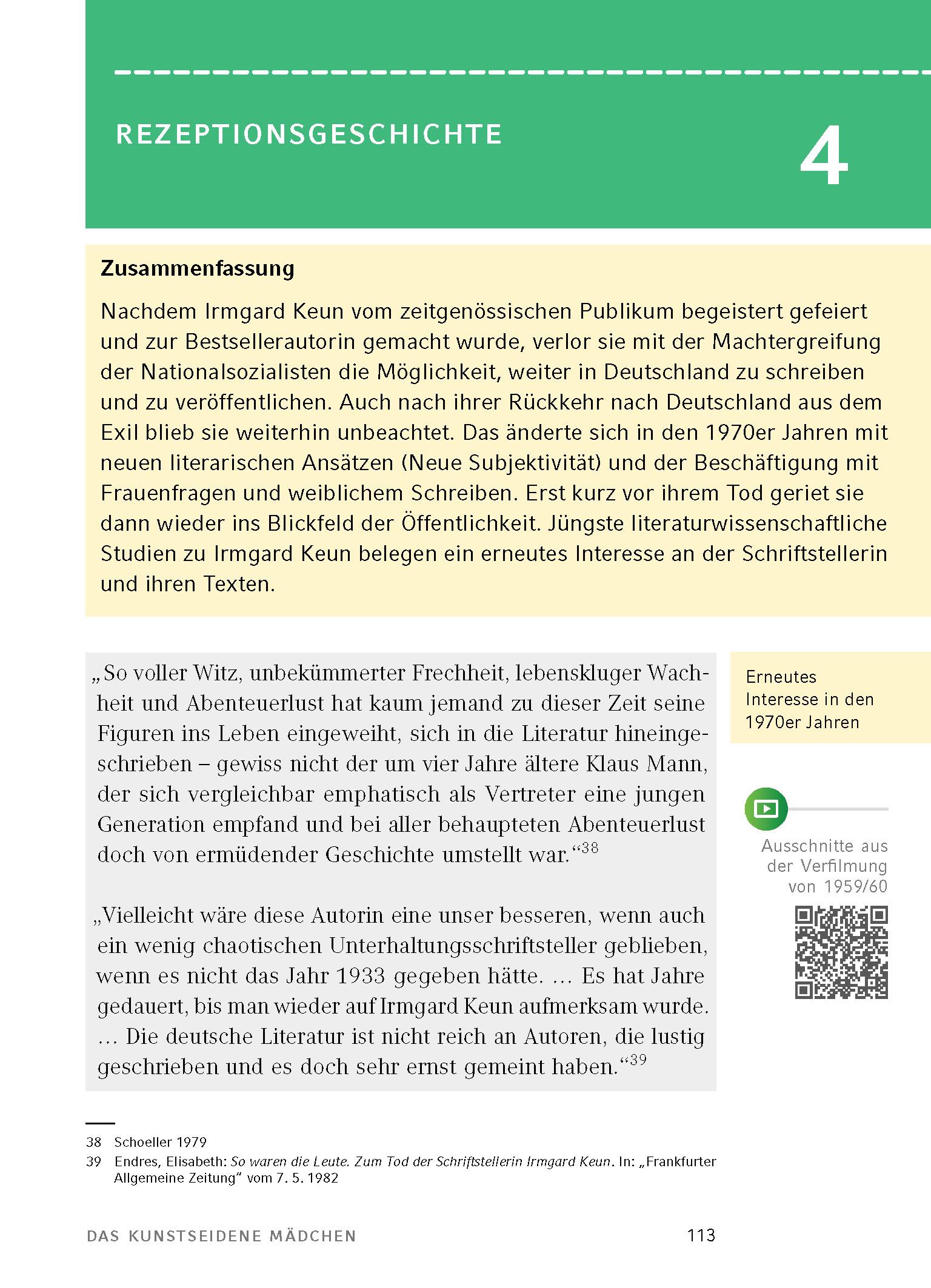Beispielinhalt (Bild) Das kunstseidene Mädchen von Irmgard Keun - Textanalyse und Interpretation
