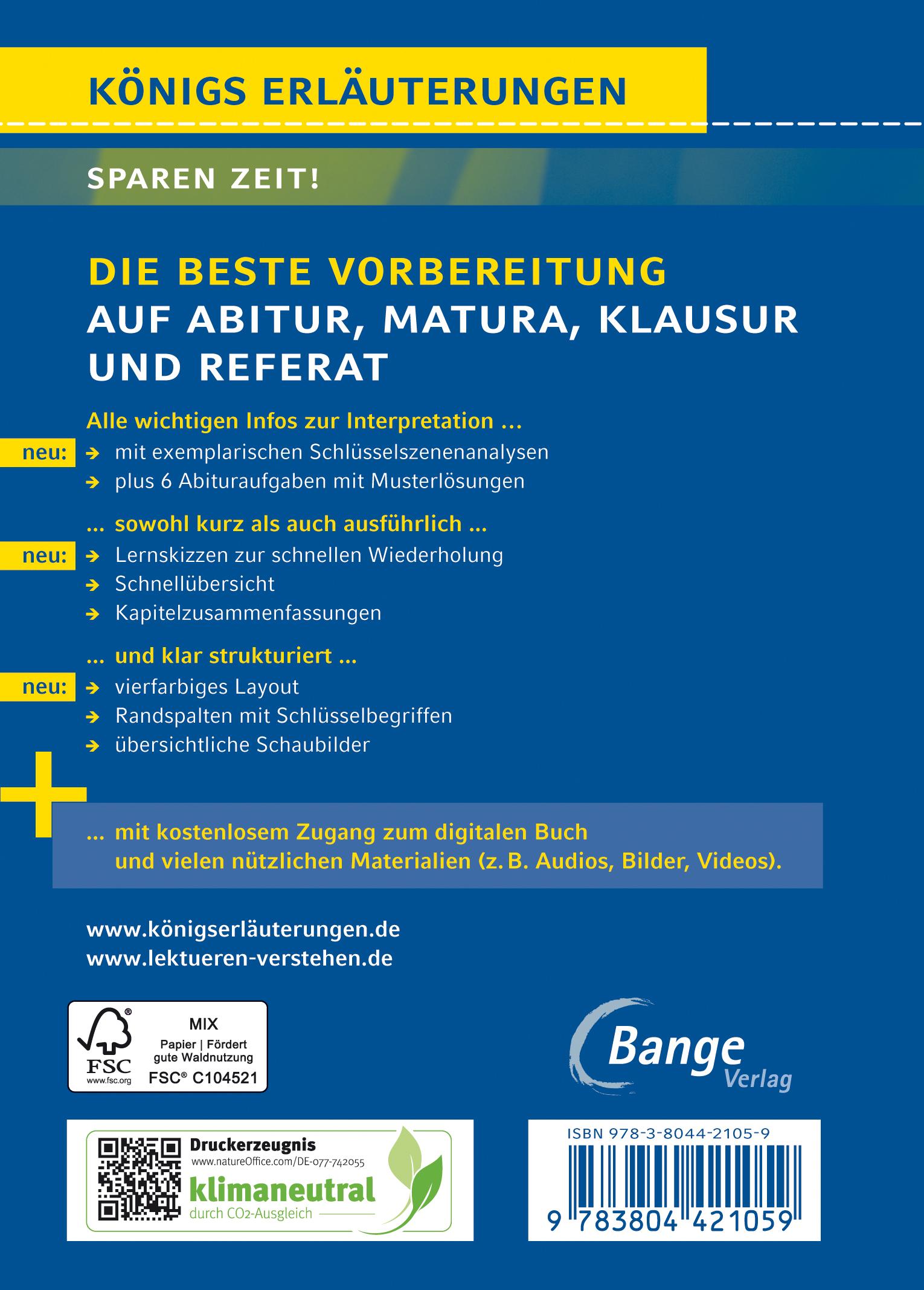 Rückseitencover Das kunstseidene Mädchen von Irmgard Keun - Textanalyse und Interpretation