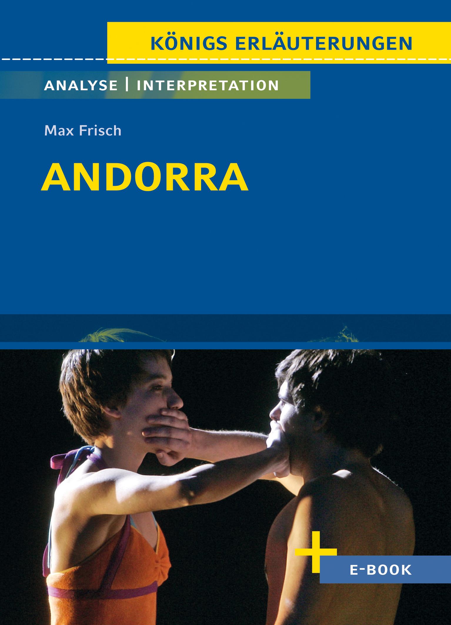 Vorderes Coverbild Andorra von Max Frisch - Textanalyse und Interpretation