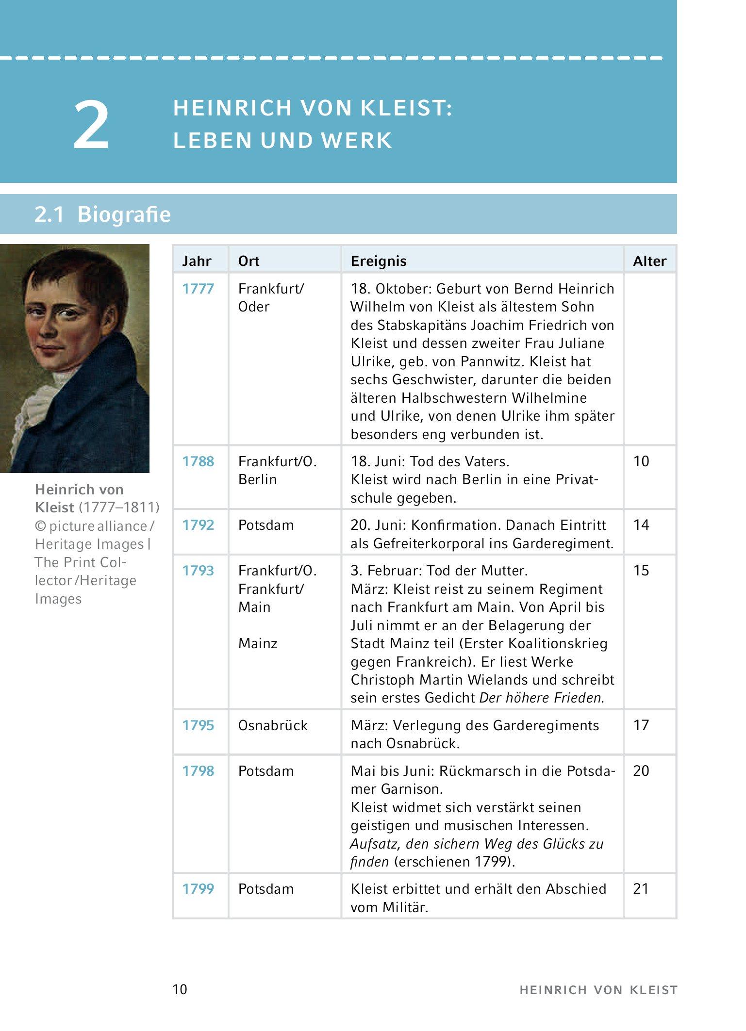 Beispielinhalt (Bild) Der zerbrochne Krug von Heinrich von Kleist. - Textanalyse und Interpretation