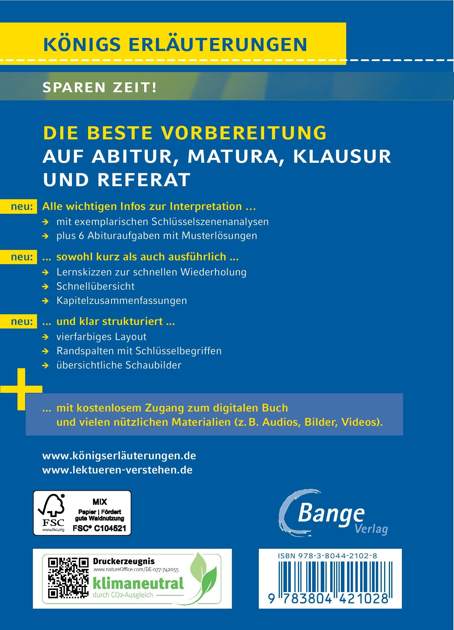 Rückseitencover Der zerbrochne Krug von Heinrich von Kleist. - Textanalyse und Interpretation