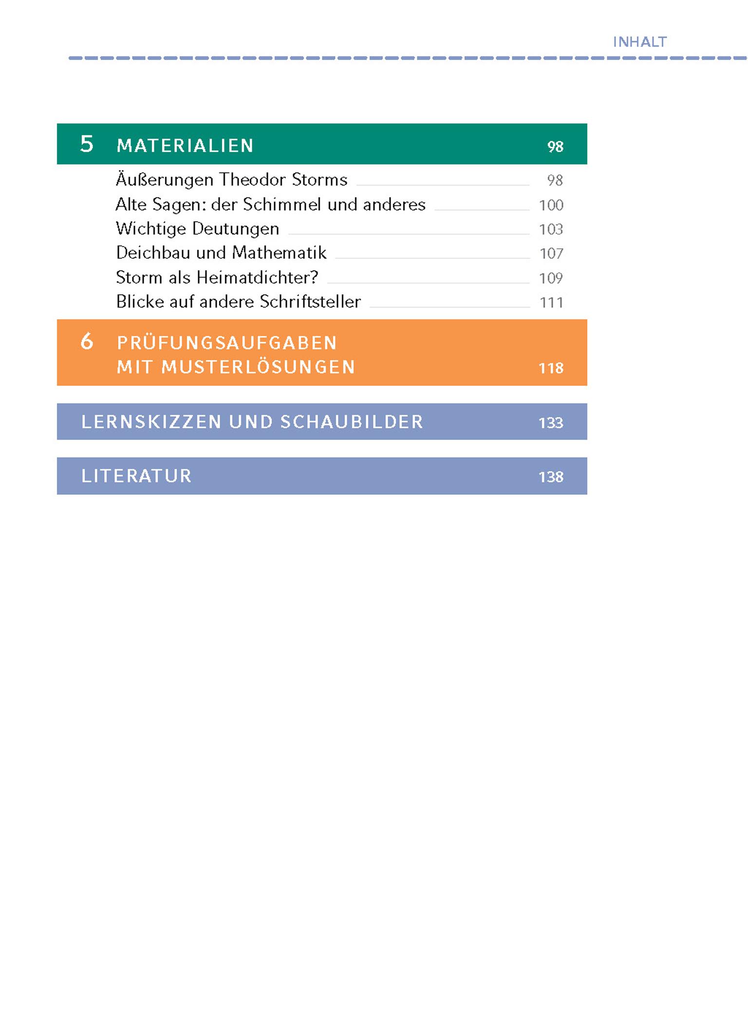 Beispielinhalt (Bild) Der Schimmelreiter von Theodor Storm.