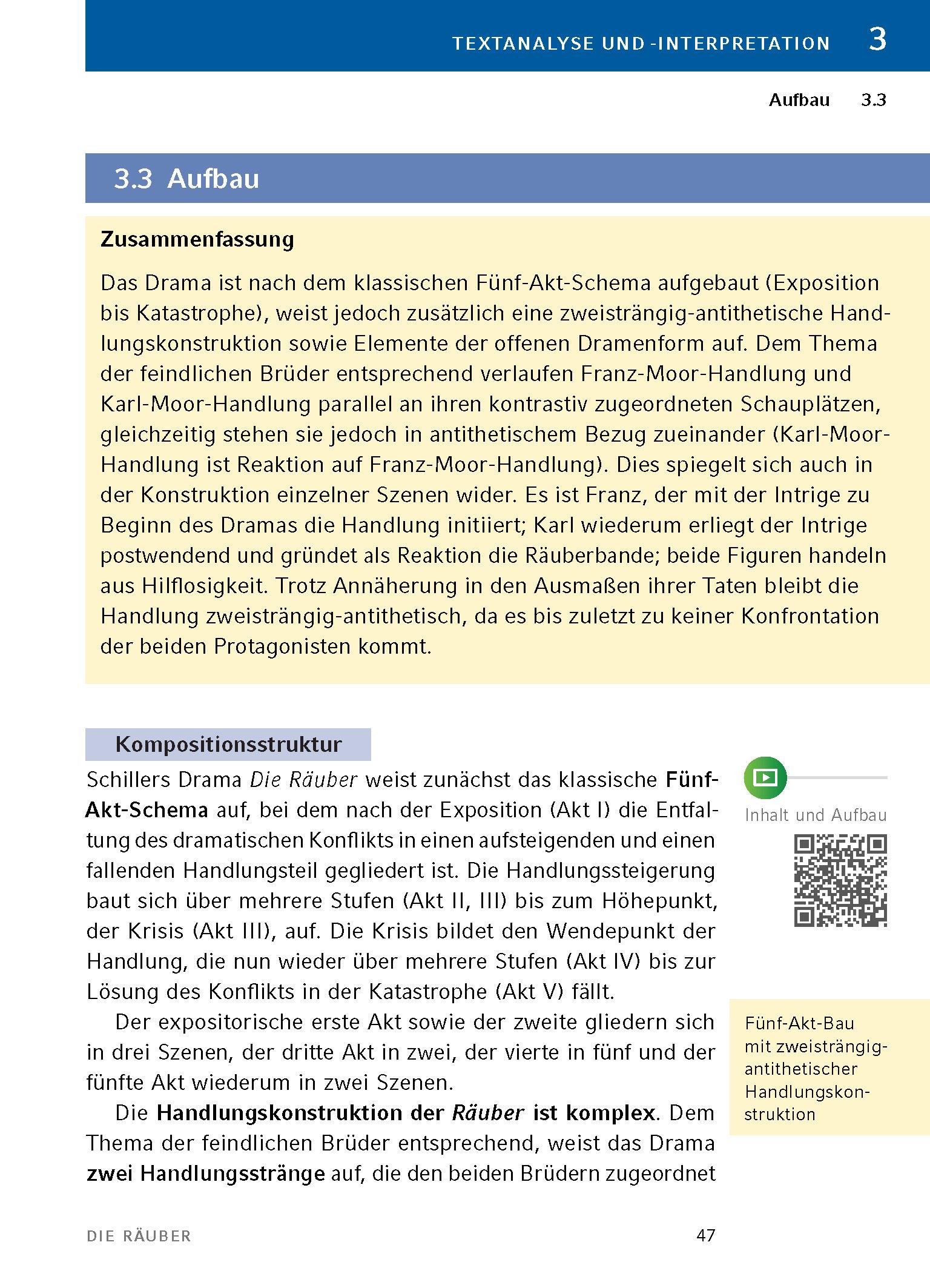 Beispielinhalt (Bild) Die Räuber von Friedrich Schiller - Textanalyse und Interpretation