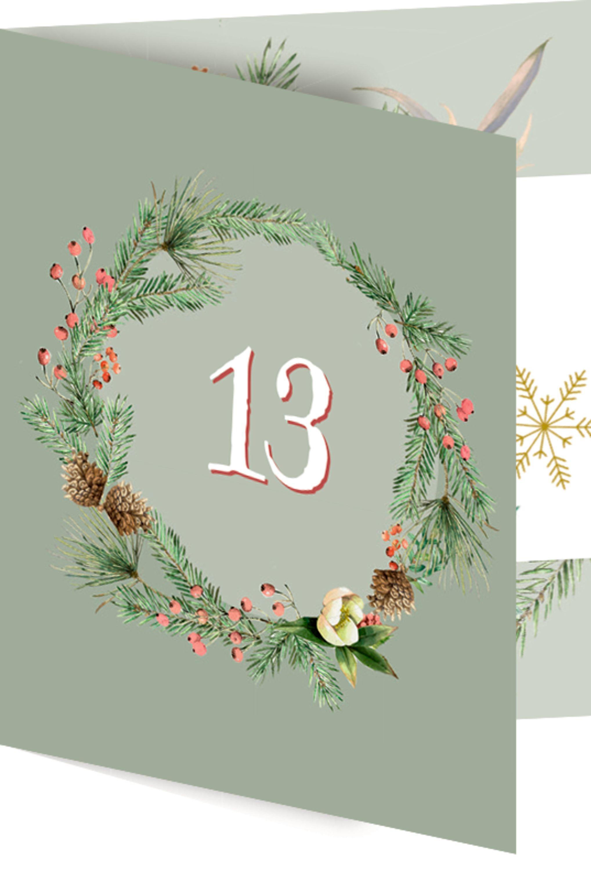 Beispielinhalt (Bild) Coffee-Table-Adventskalender - Zauberhafte Weihnachtszeit