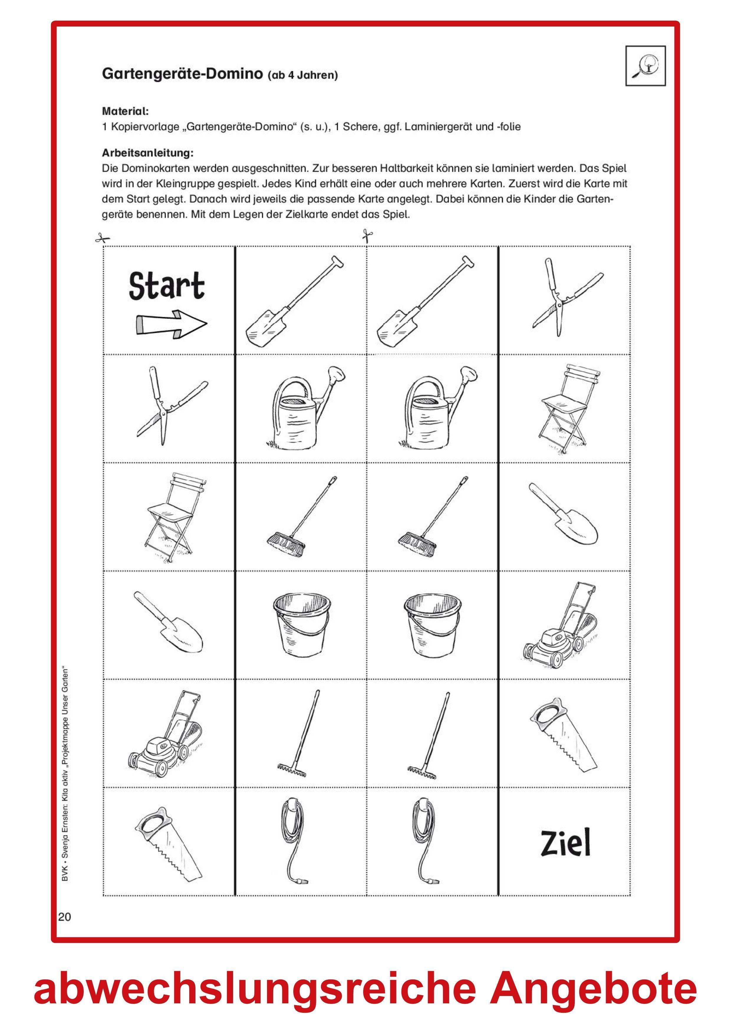 Beispielinhalt (Bild) Kita aktiv Projektmappe Unser Garten