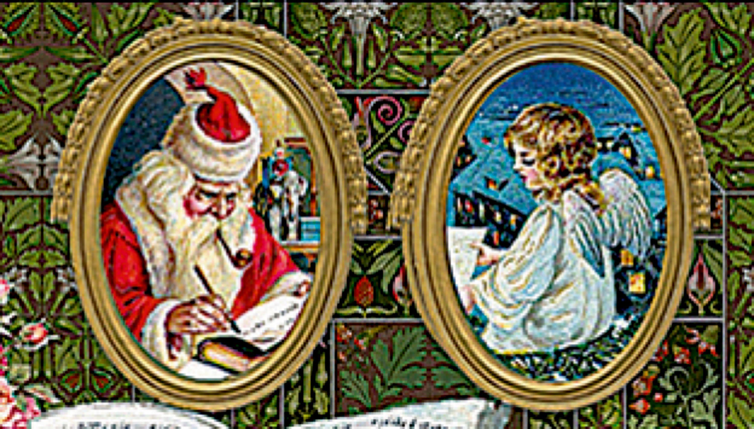 Beispielinhalt (Bild) Wand-Adventskalender - Im Adventshaus