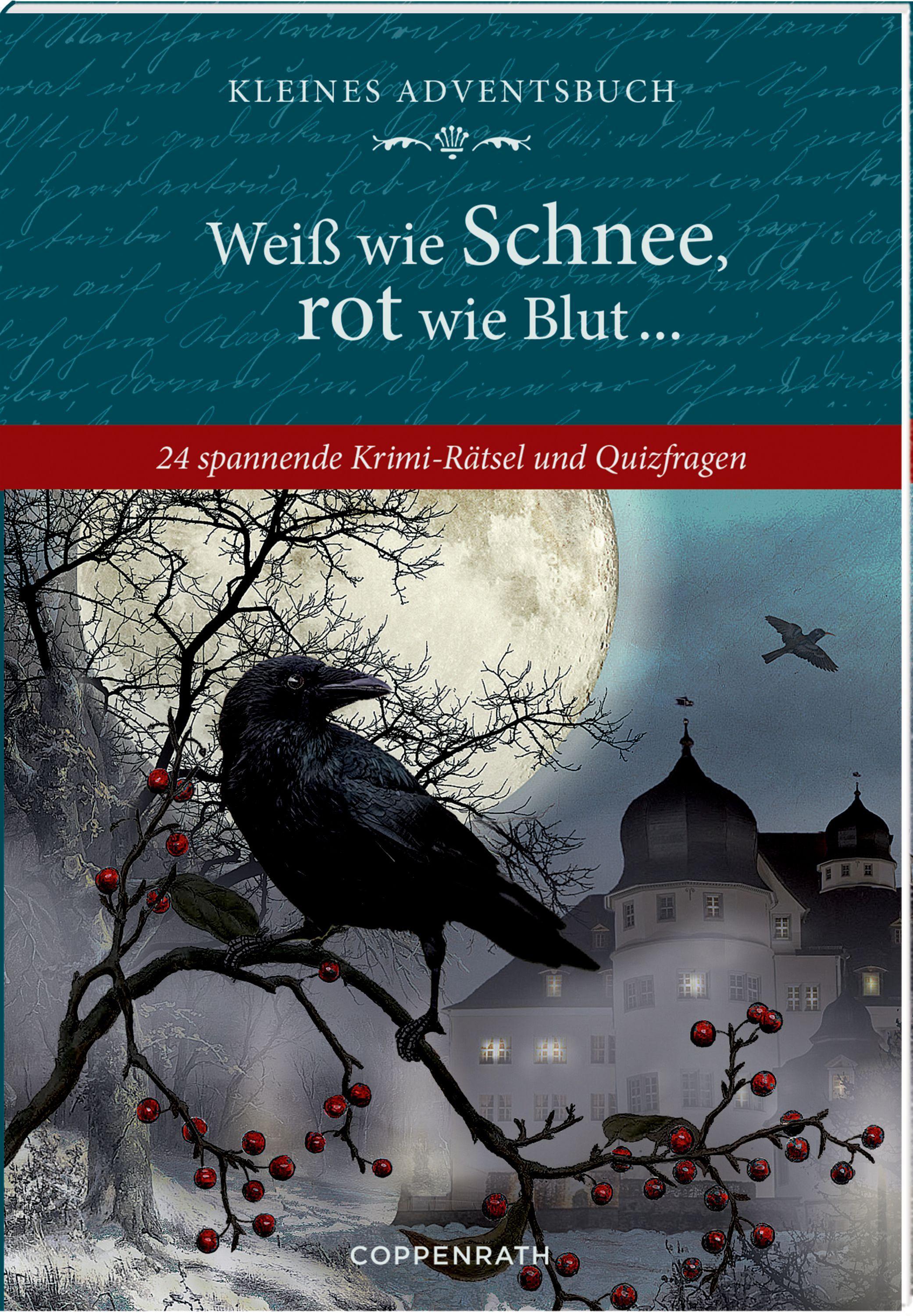 Vorderes Coverbild Adventskalenderbuch - Weiß wie Schnee, rot wie Blut ...
