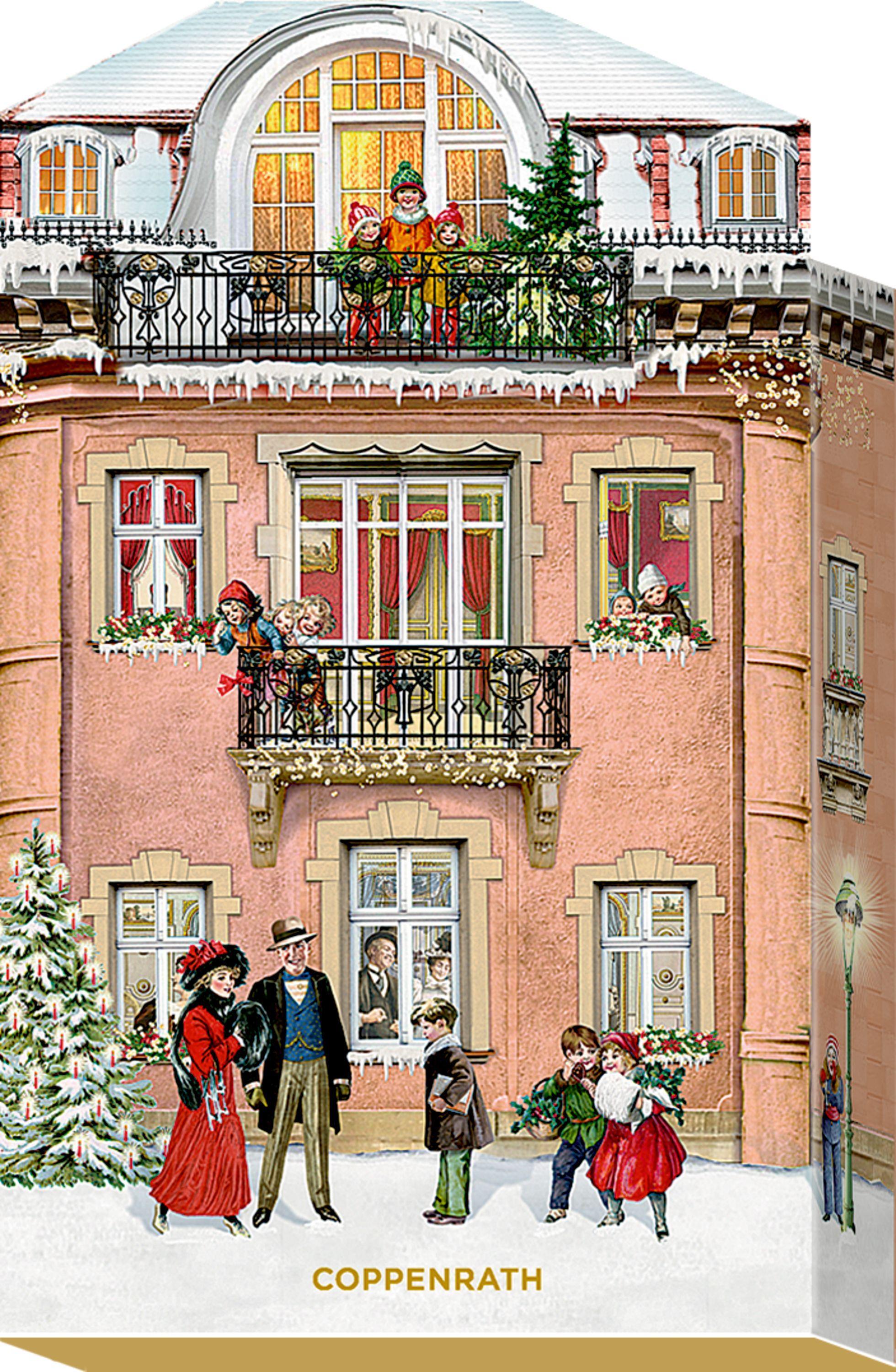 Beispielinhalt (Bild) Adventskalender-Schachtel - Mein kleines Weihnachtshaus