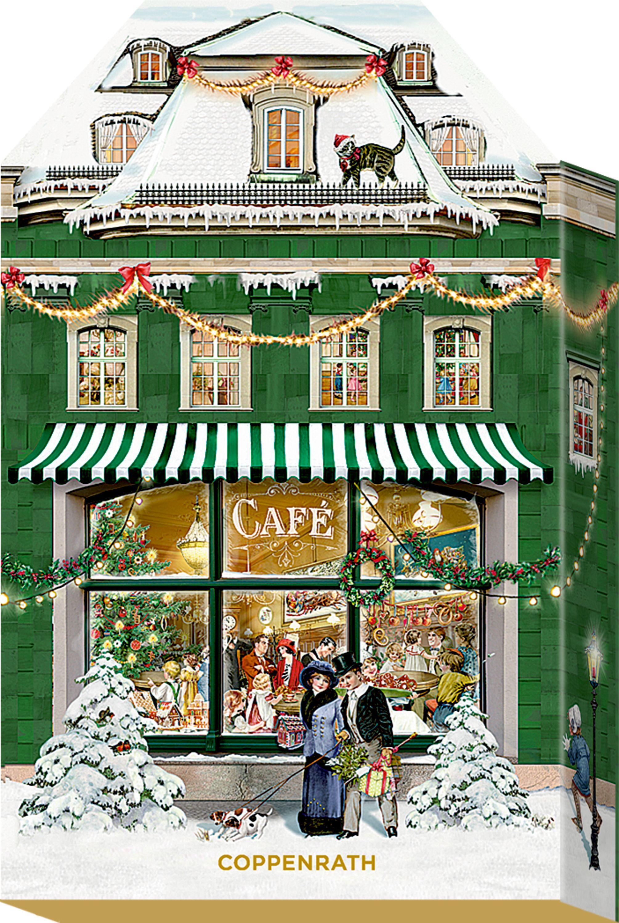 Beispielinhalt (Bild) Adventskalender-Schachtel - Mein kleines Weihnachtshaus