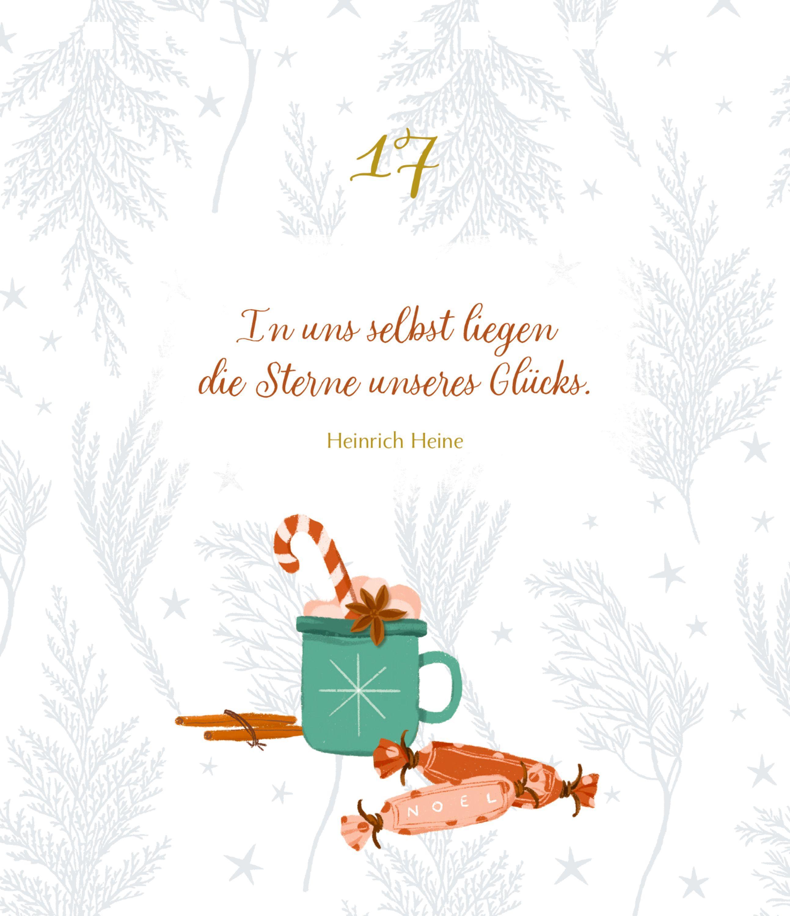 Beispielinhalt (Bild) Tisch-Adventskalender - Zeit für Schönes