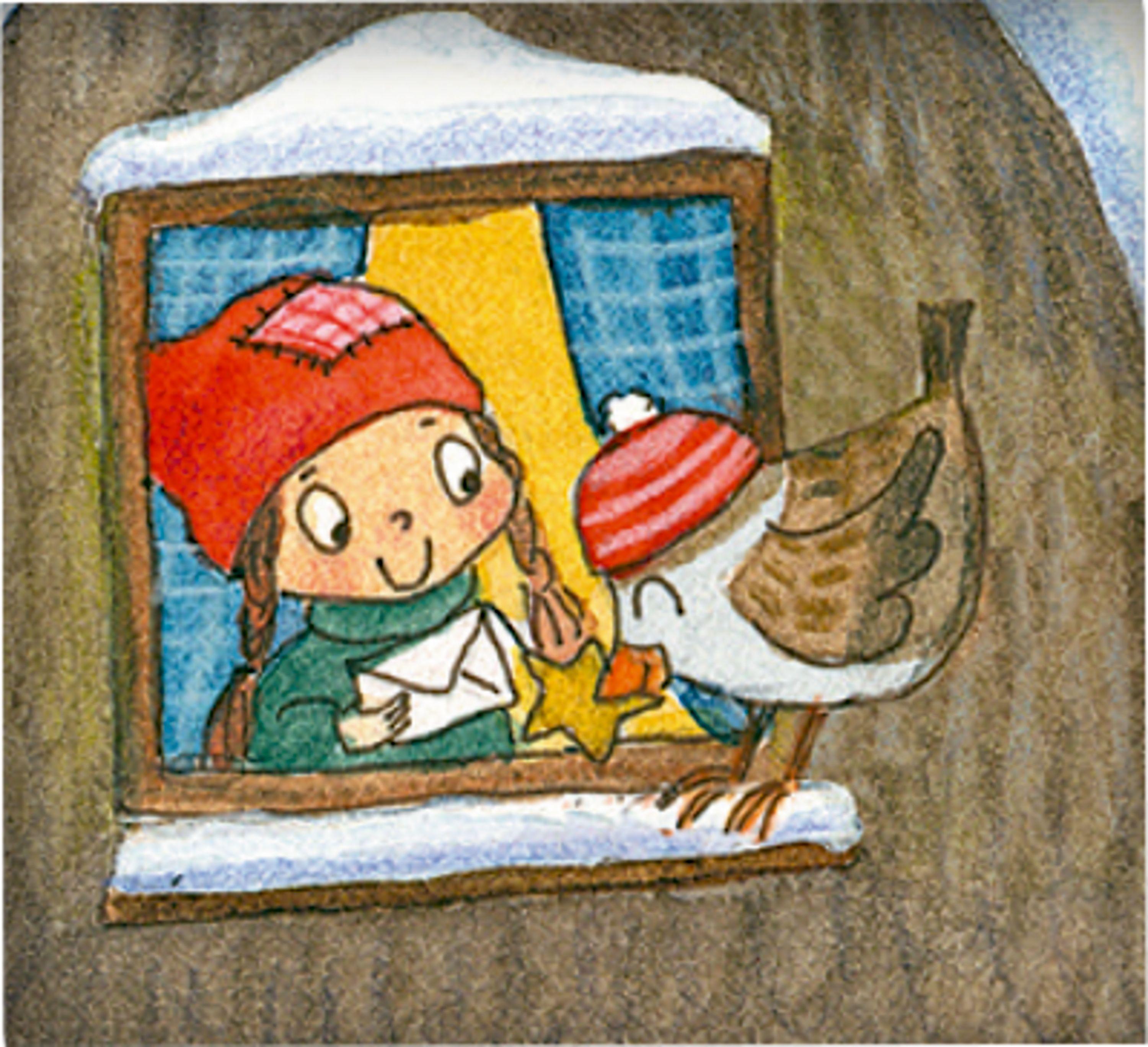 Beispielinhalt (Bild) Wand-Adventskalender - Im Wichtel-Winterwald