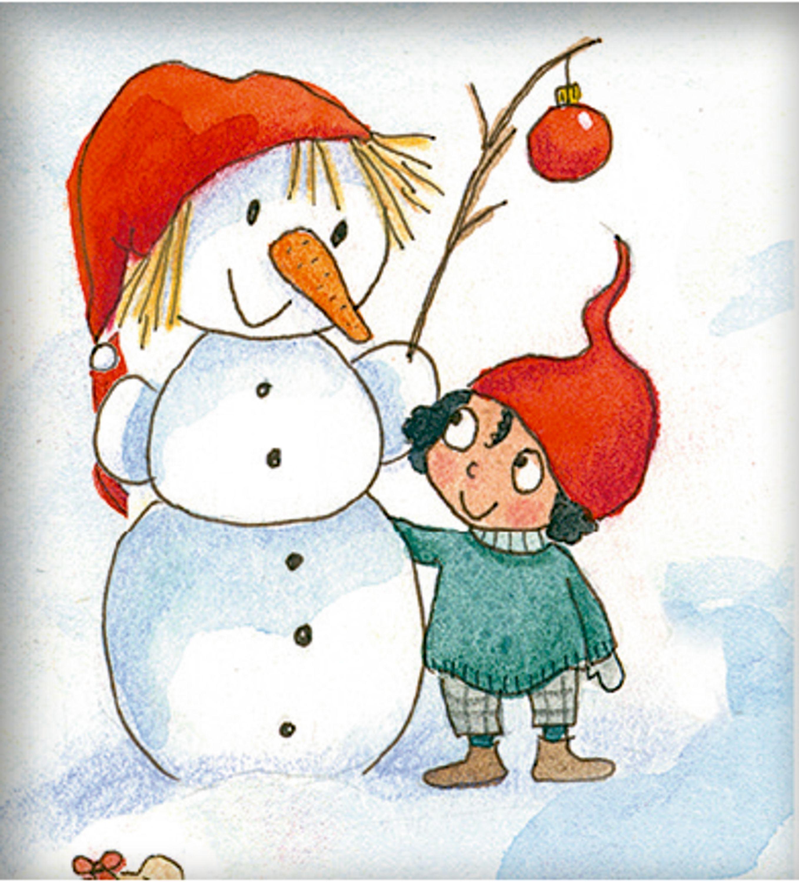 Beispielinhalt (Bild) Wand-Adventskalender - Im Wichtel-Winterwald